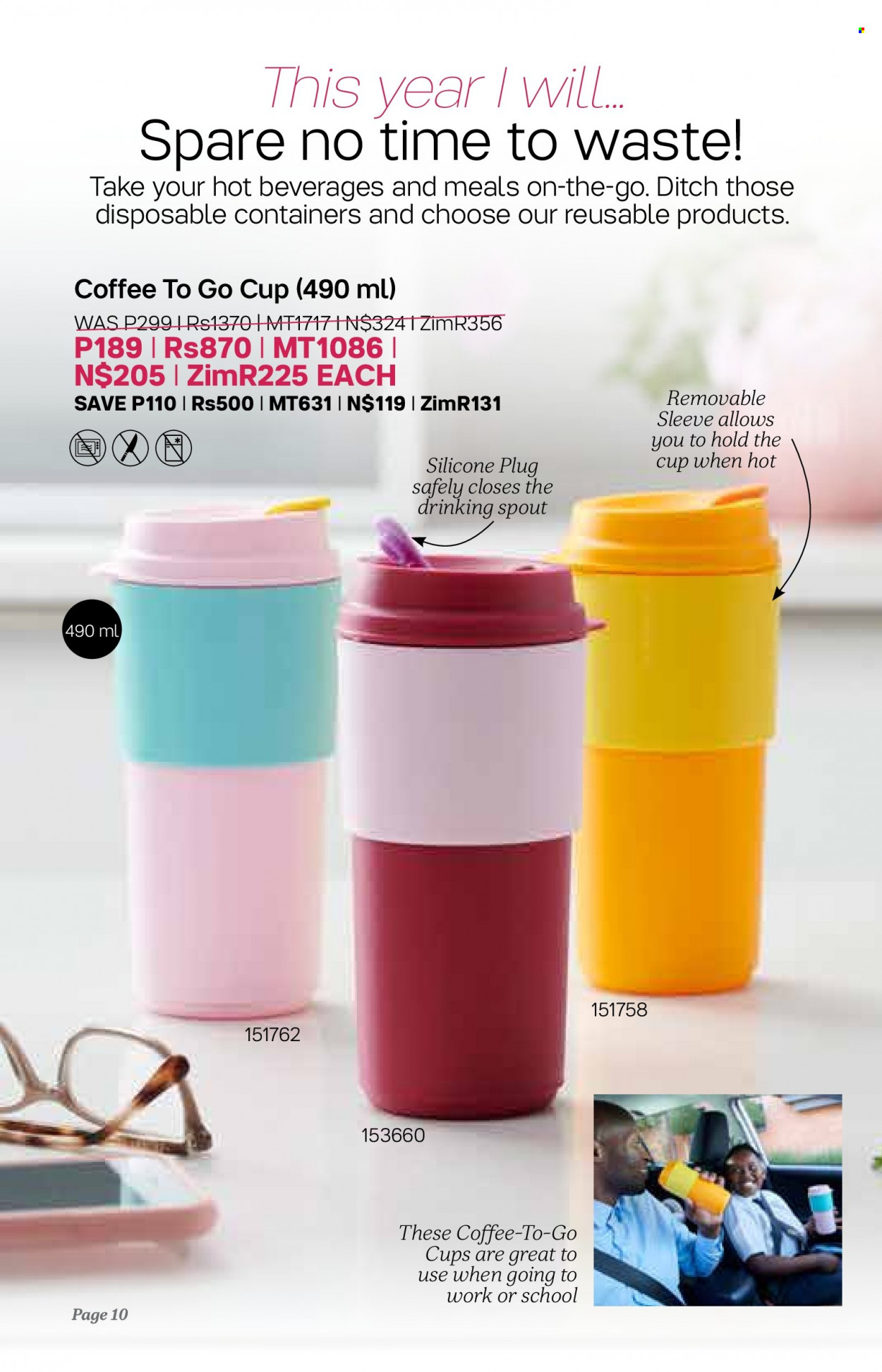 thumbnail - Tupperware catalogue  - 04/01/2023 - 07/02/2023 - Sales products - cup. Page 10.
