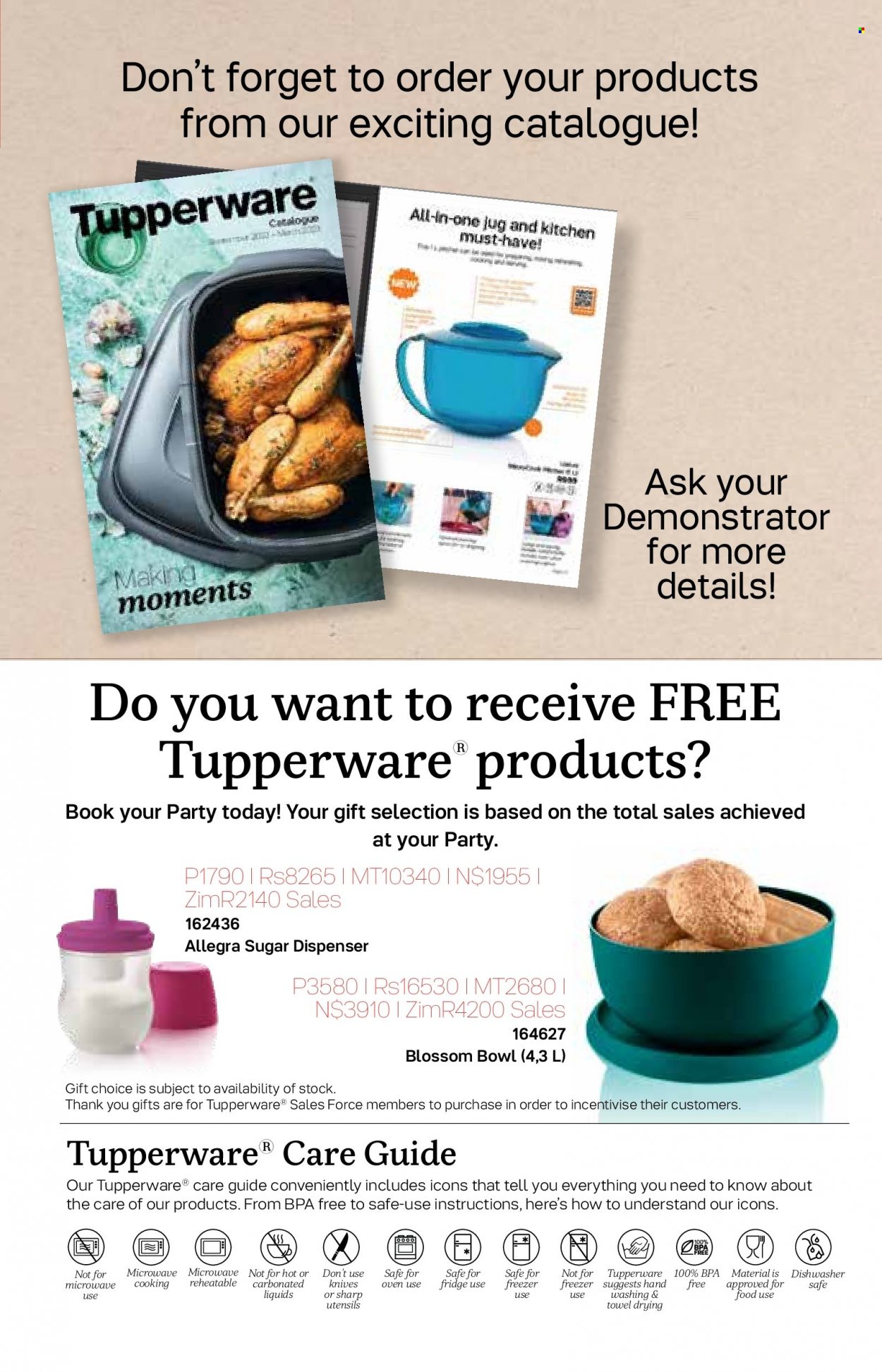 thumbnail - Tupperware catalogue  - 04/01/2023 - 07/02/2023 - Sales products - knife, dispenser, utensils. Page 23.