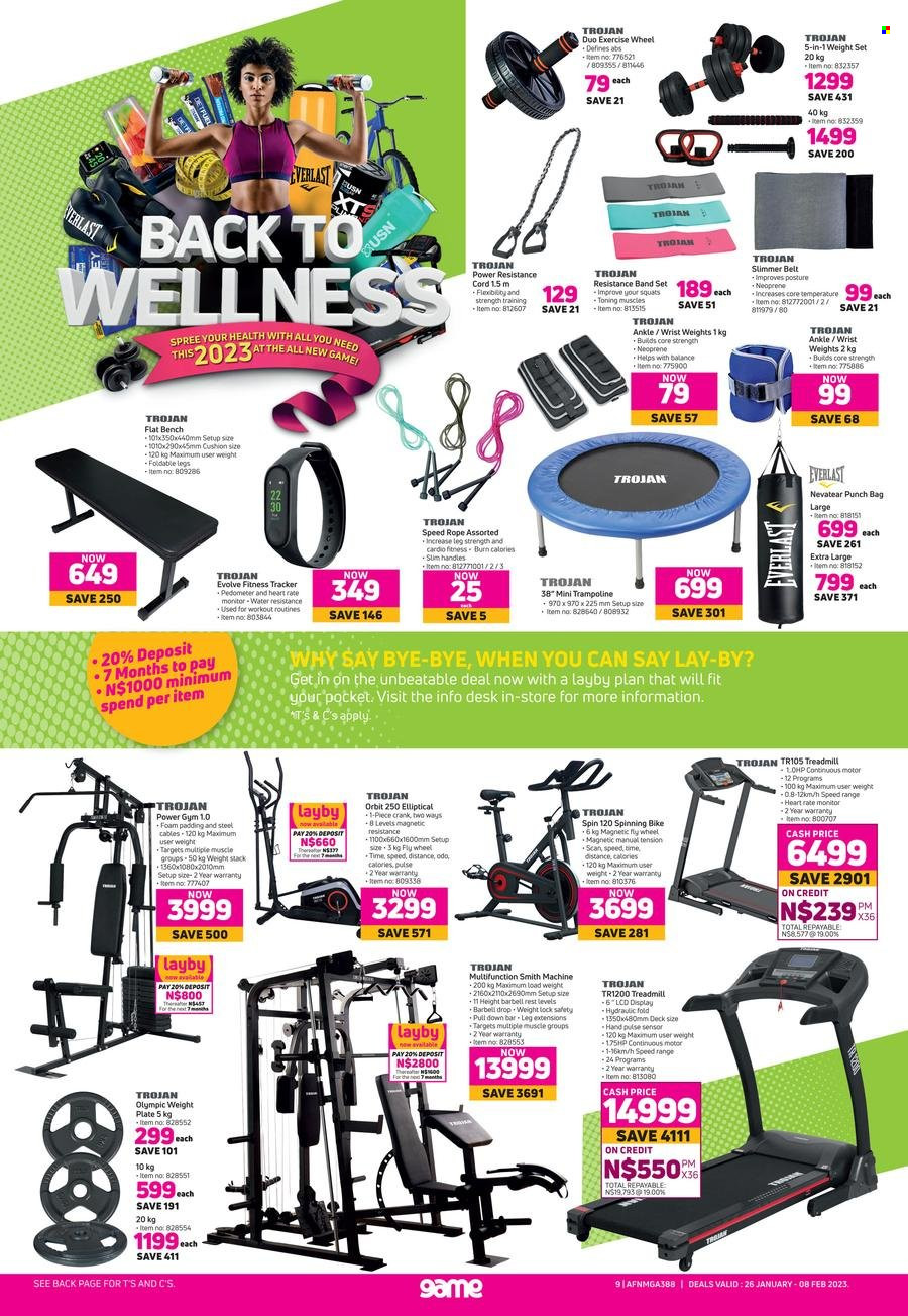 thumbnail - Game catalogue  - 26/01/2023 - 08/02/2023 - Sales products - Orbit, punch, plate, cushion, bench, Everlast. Page 9.