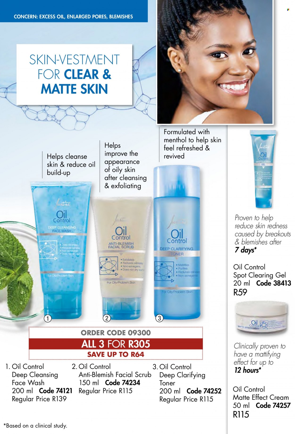 thumbnail - Justine catalogue  - 01/02/2023 - 28/02/2023 - Sales products - face gel, toner, face wash. Page 36.