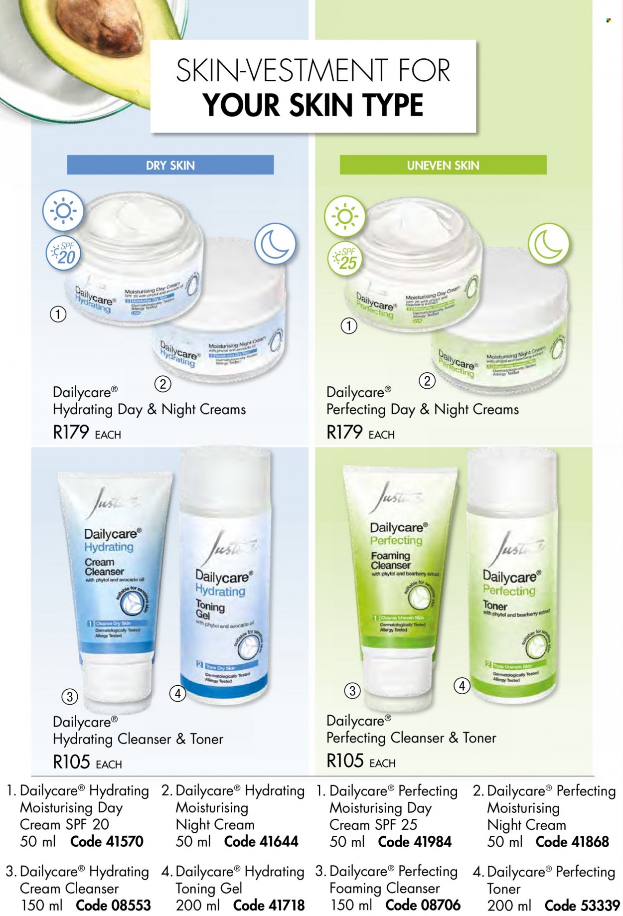thumbnail - Justine catalogue  - 01/02/2023 - 28/02/2023 - Sales products - cleanser, day cream, toner, night cream. Page 38.