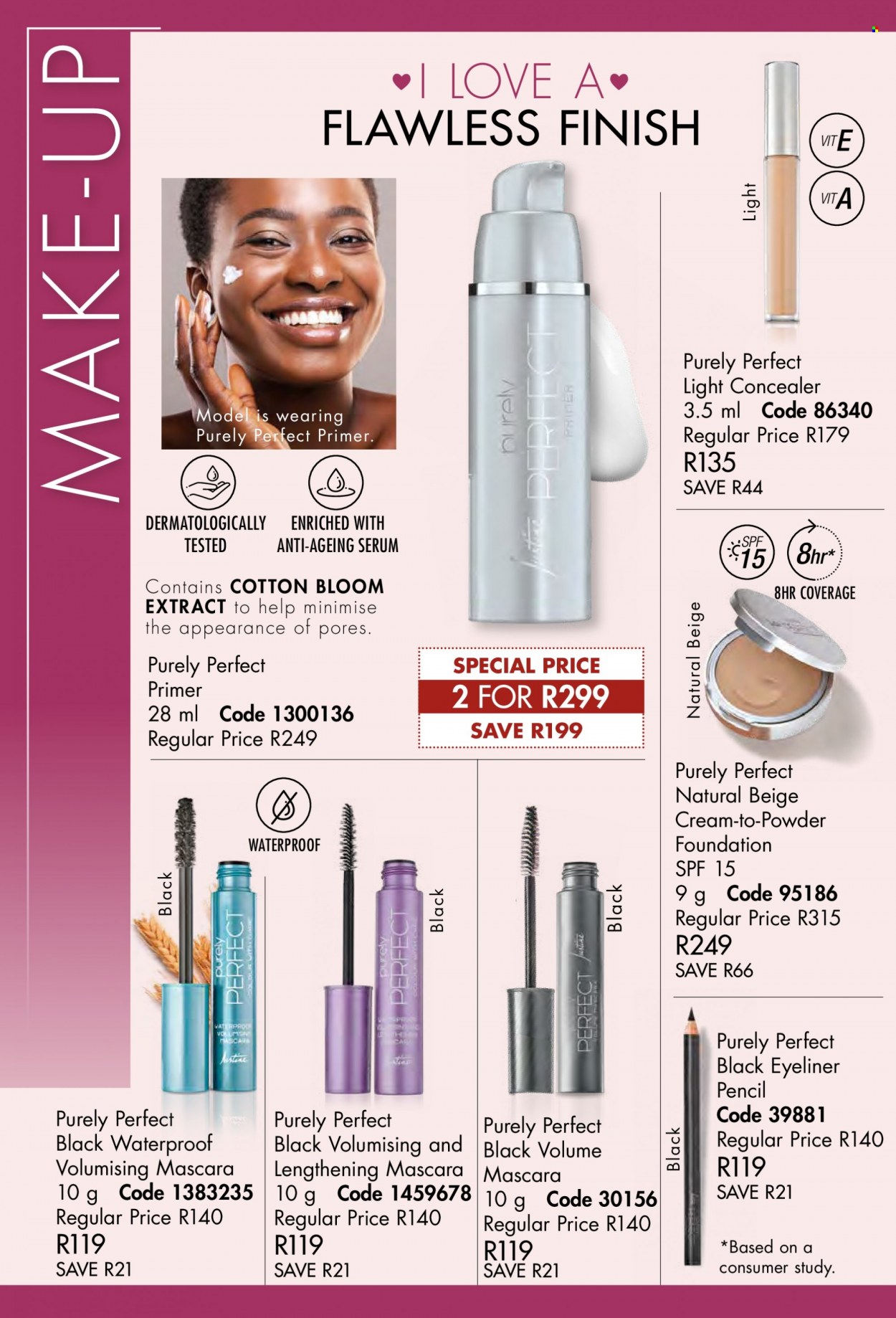 thumbnail - Justine catalogue  - 01/02/2023 - 28/02/2023 - Sales products - serum, corrector, mascara, eyeliner, face powder, powder foundation. Page 80.