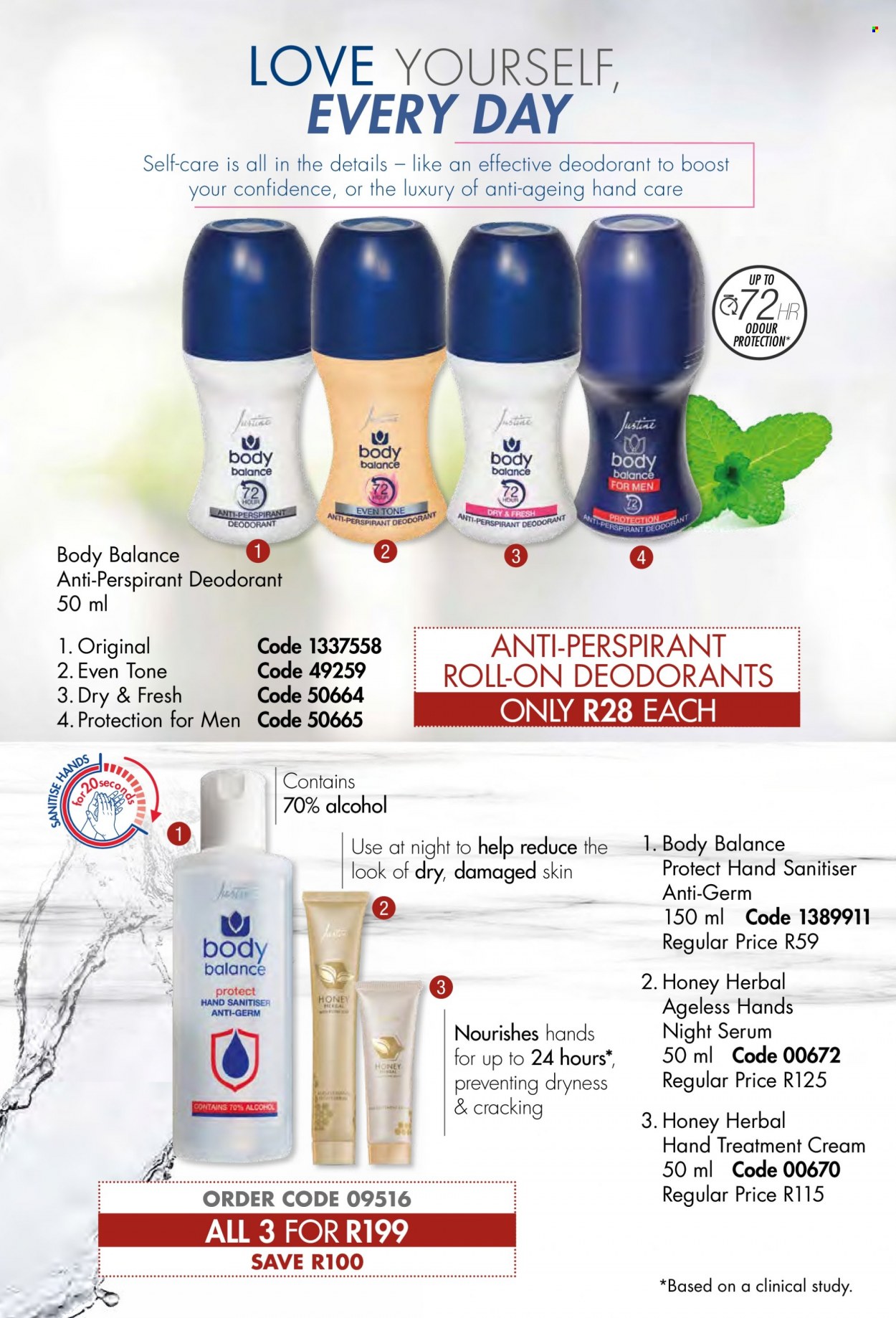 thumbnail - Justine catalogue  - 01/02/2023 - 28/02/2023 - Sales products - serum, anti-perspirant, roll-on, deodorant. Page 88.