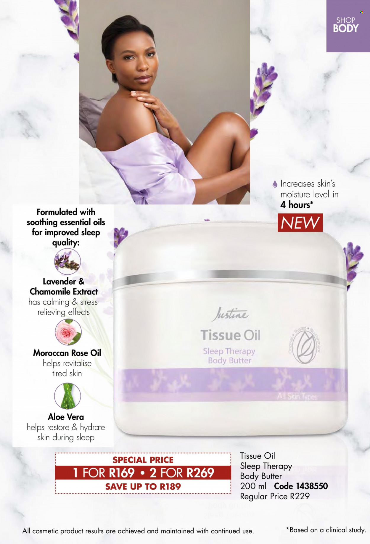 thumbnail - Justine catalogue  - 01/02/2023 - 28/02/2023 - Sales products - tissues, body butter. Page 91.
