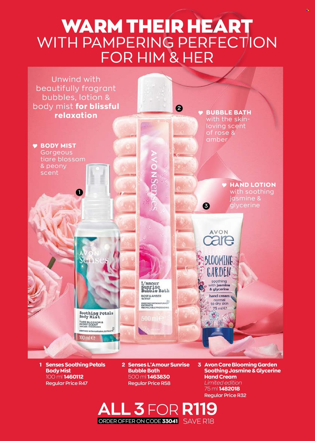thumbnail - Avon catalogue  - 01/02/2023 - 28/02/2023 - Sales products - bubble bath, Avon, body lotion, body mist, hand cream. Page 26.