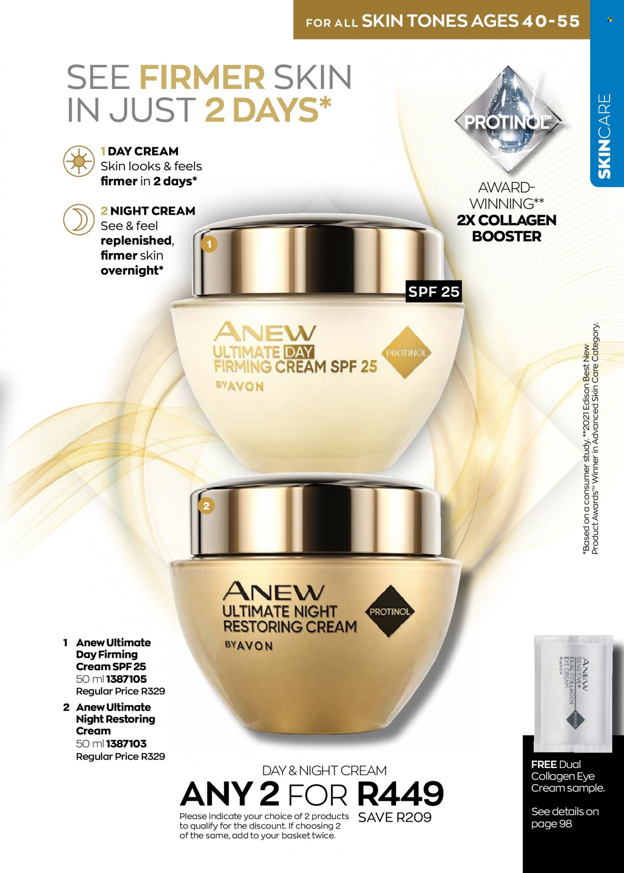 thumbnail - Avon catalogue  - 01/02/2023 - 28/02/2023 - Sales products - Anew, day cream, night cream, eye cream. Page 101.