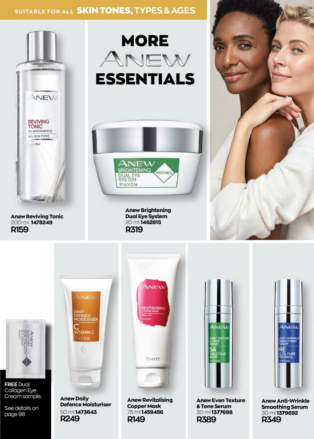 thumbnail - Avon catalogue  - 01/02/2023 - 28/02/2023 - Sales products - Avon, Anew, serum, eye cream, Niacinamide. Page 108.