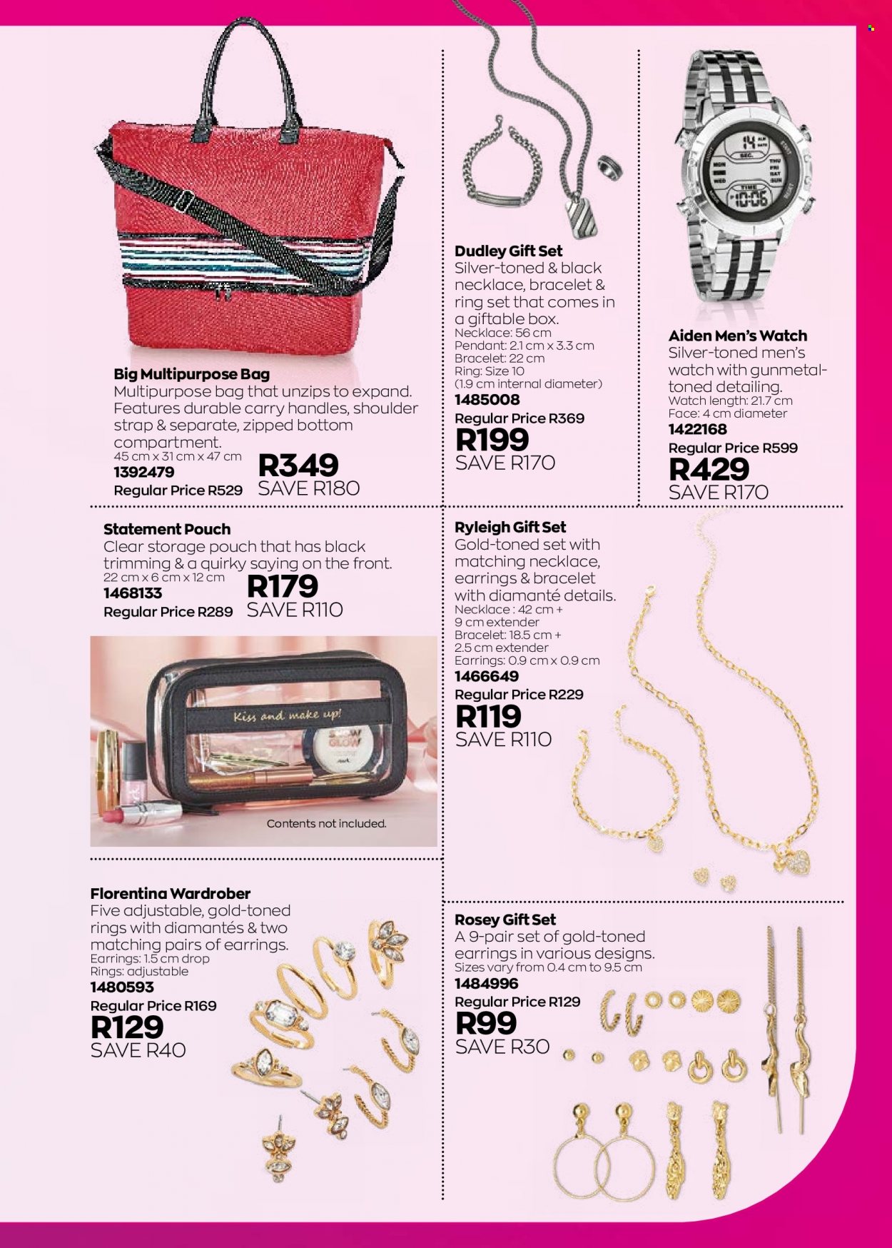 thumbnail - Avon catalogue  - 01/02/2023 - 28/02/2023 - Sales products - gift set, bag, bracelet, earrings, necklace, watch, pendant. Page 145.