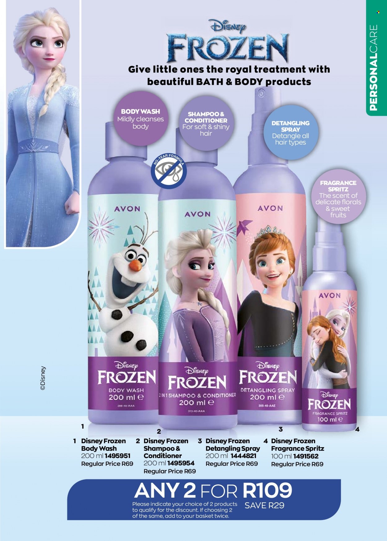 thumbnail - Avon catalogue  - 01/02/2023 - 28/02/2023 - Sales products - Disney, body wash, shampoo, Avon, conditioner, fragrance. Page 169.