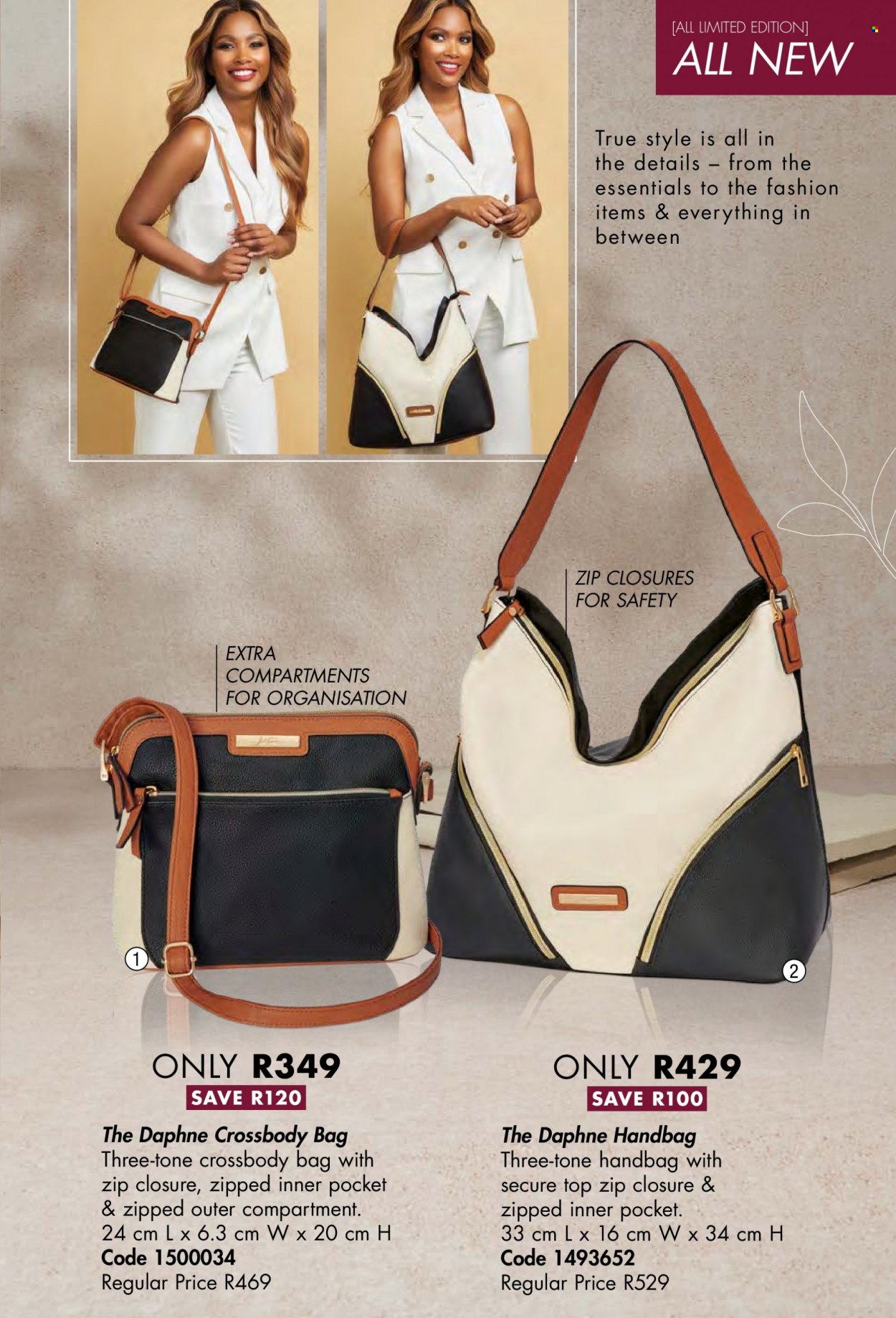 thumbnail - Justine catalogue  - 01/03/2023 - 31/03/2023 - Sales products - handbag, cross body bag. Page 61.