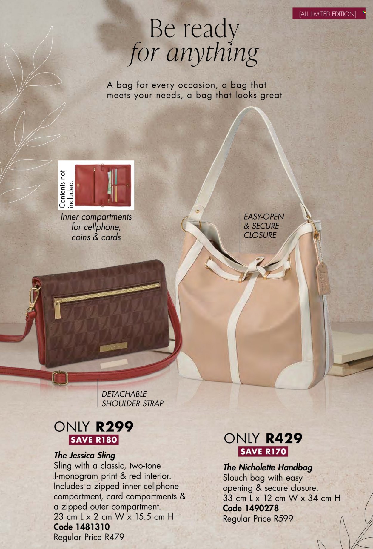 thumbnail - Justine catalogue  - 01/03/2023 - 31/03/2023 - Sales products - handbag. Page 64.