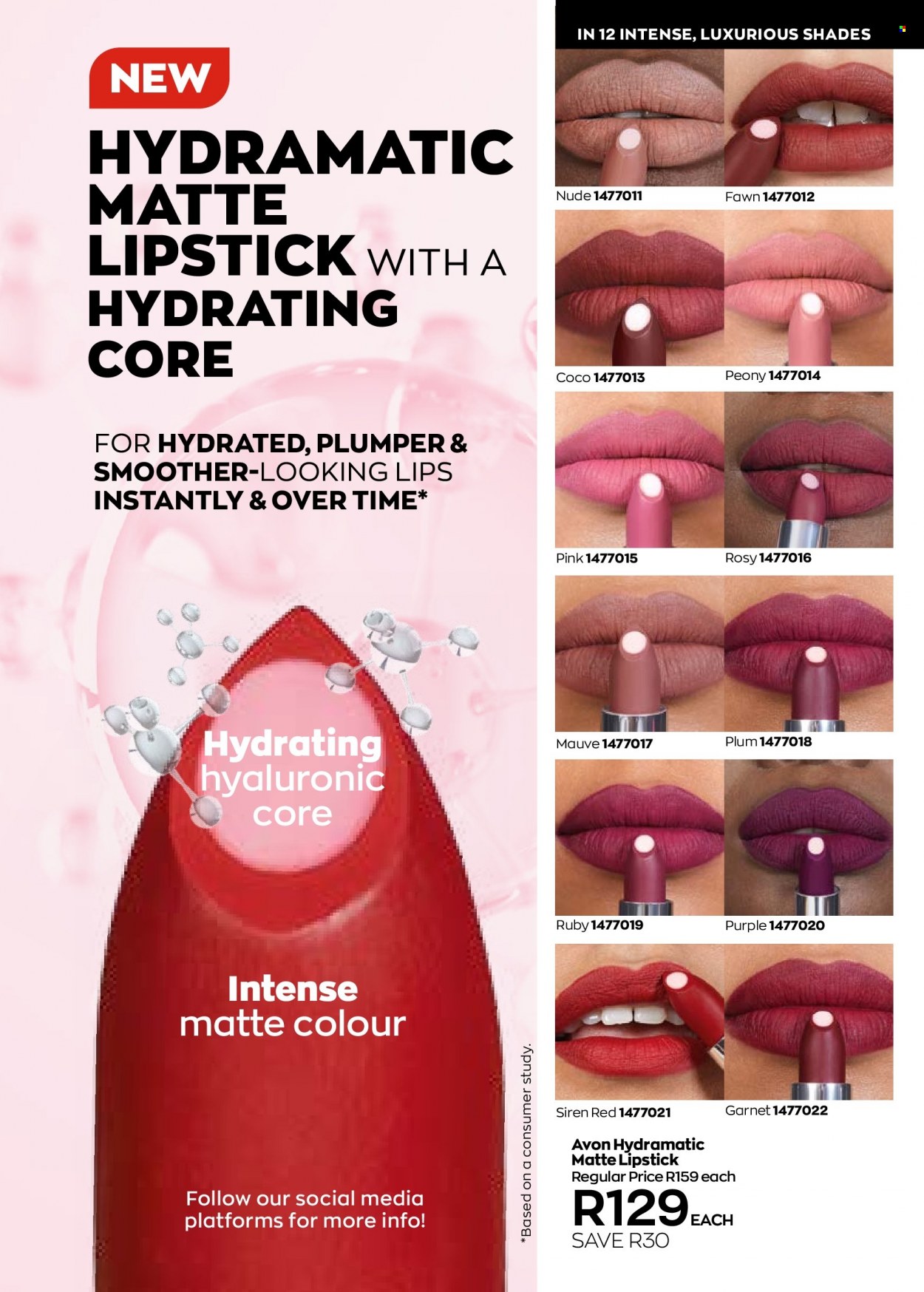 thumbnail - Avon catalogue  - 01/03/2023 - 31/03/2023 - Sales products - Avon, lipstick, shades. Page 5.