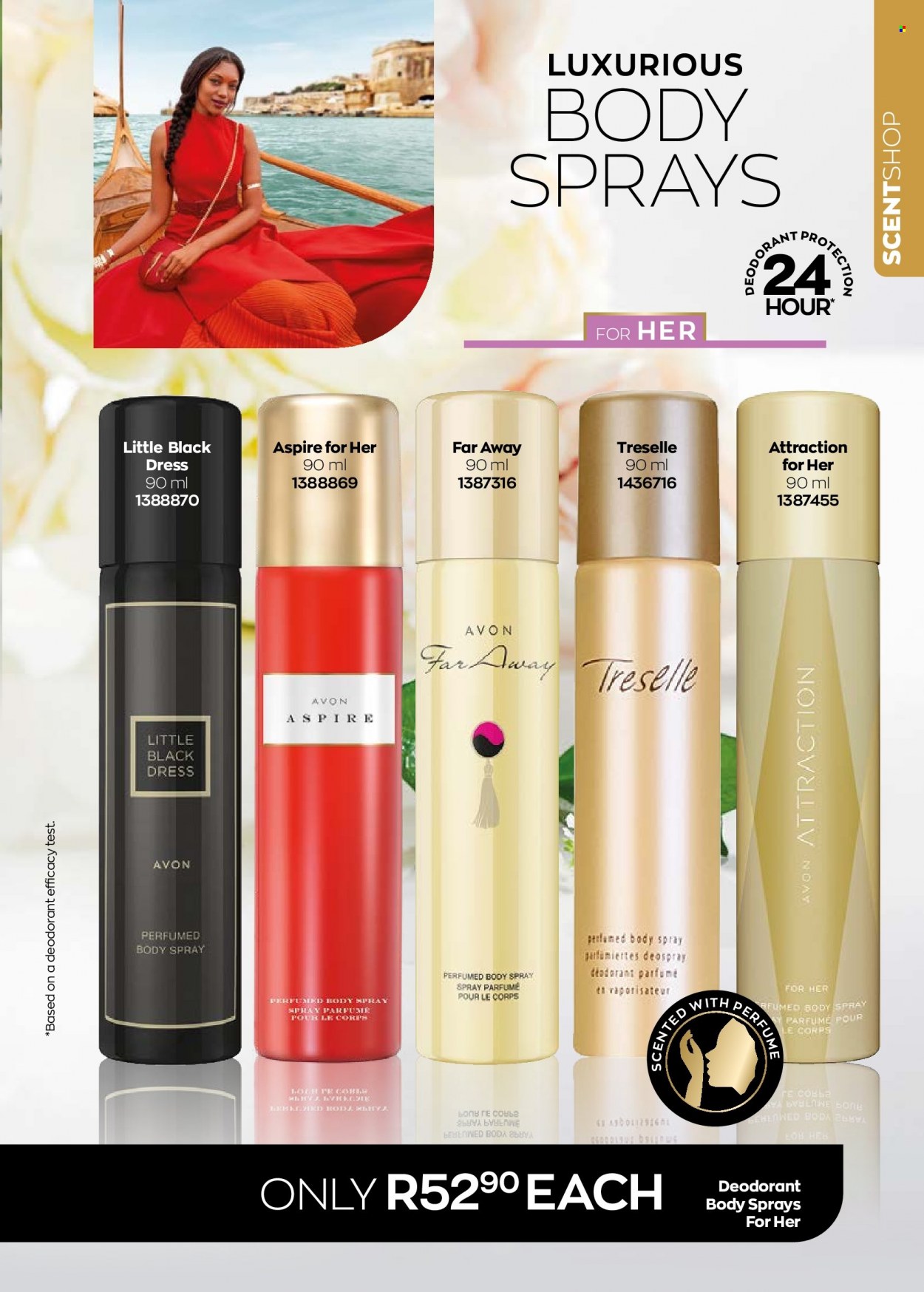 thumbnail - Avon catalogue  - 01/03/2023 - 31/03/2023 - Sales products - Avon, body spray, anti-perspirant, eau de parfum, far away, deodorant. Page 35.