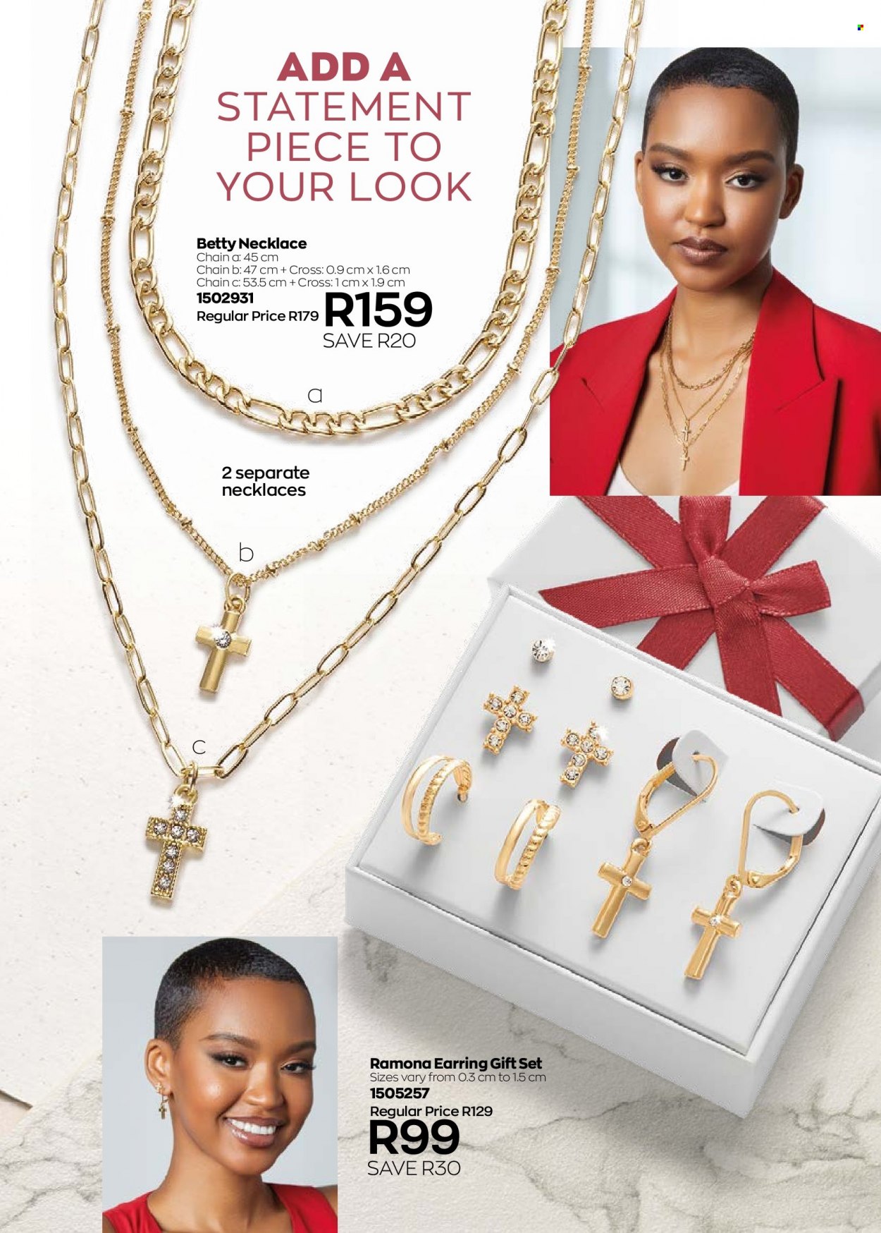 thumbnail - Avon catalogue  - 01/03/2023 - 31/03/2023 - Sales products - gift set, earrings, necklace. Page 122.