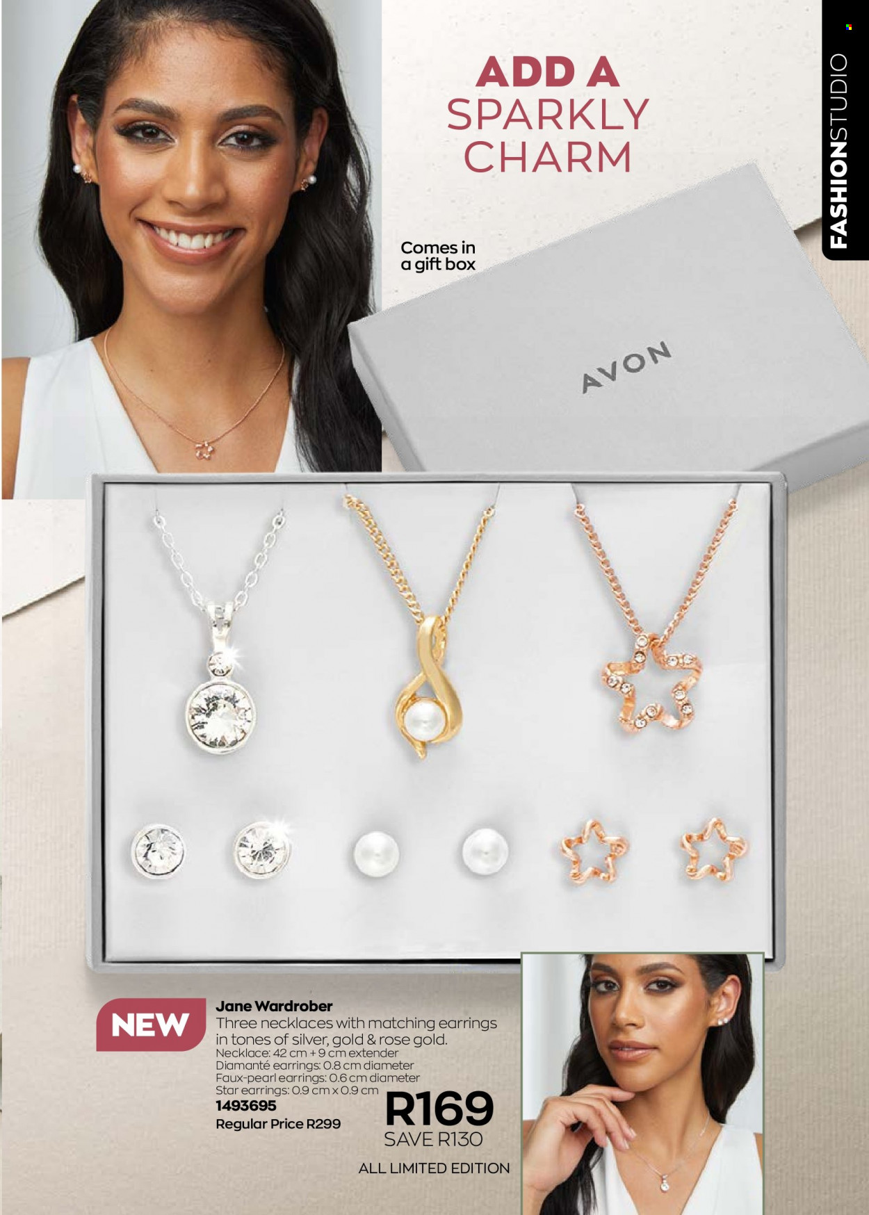 thumbnail - Avon catalogue  - 01/03/2023 - 31/03/2023 - Sales products - Avon, earrings, necklace. Page 125.