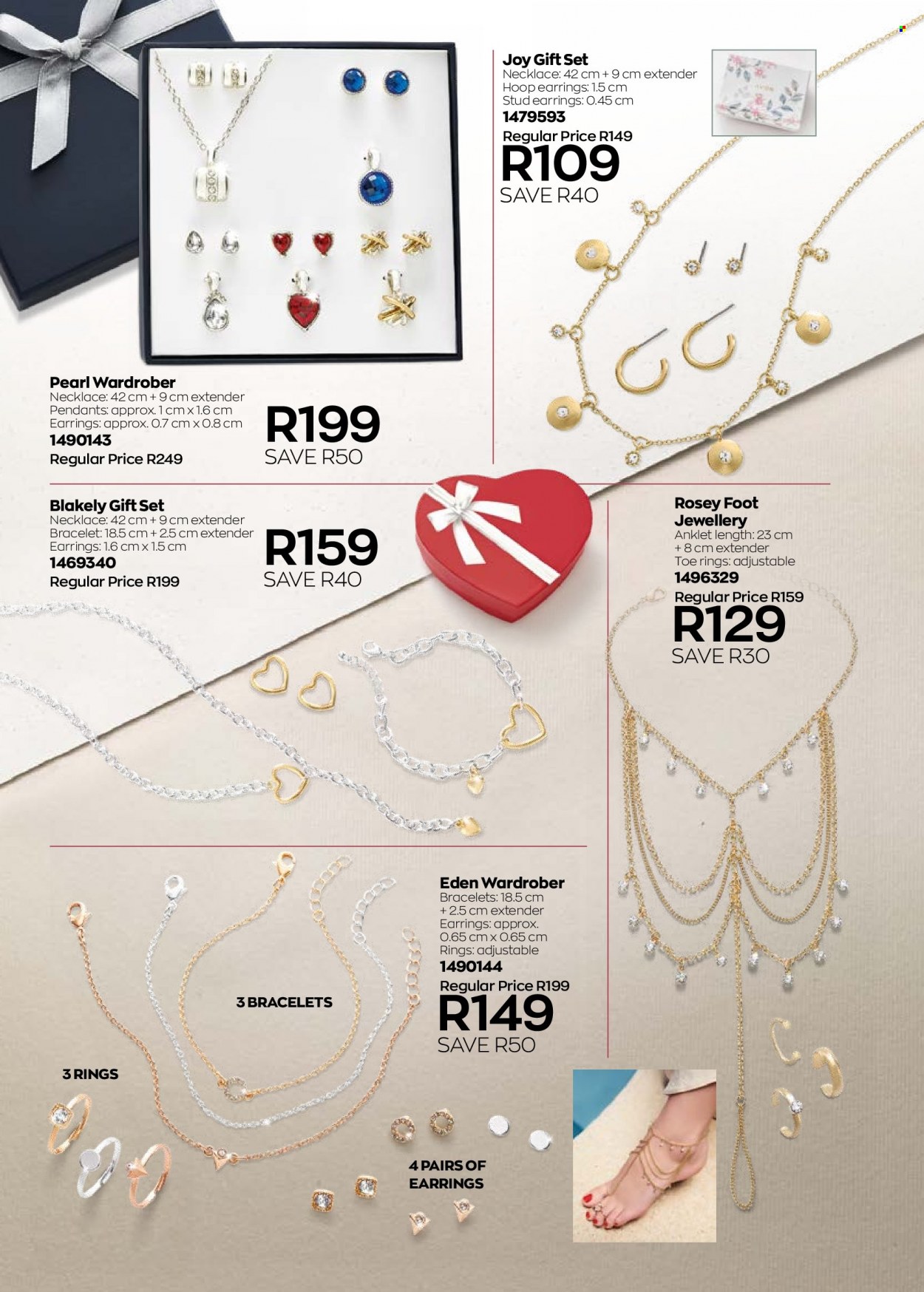 thumbnail - Avon catalogue  - 01/03/2023 - 31/03/2023 - Sales products - gift set, bracelet, earrings, necklace, pendant. Page 128.