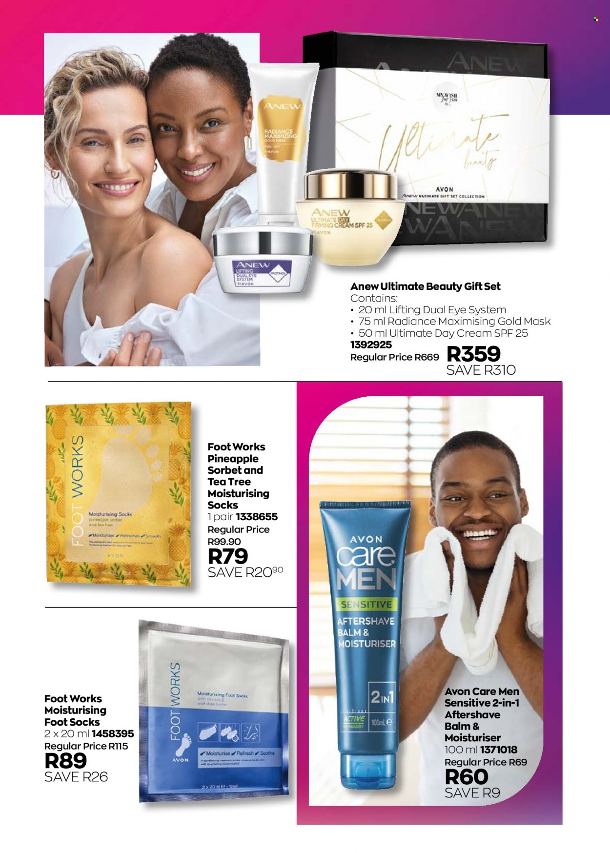 thumbnail - Avon catalogue  - 01/03/2023 - 31/03/2023 - Sales products - Avon, Anew, day cream, after shave, gift set, foot mask. Page 145.