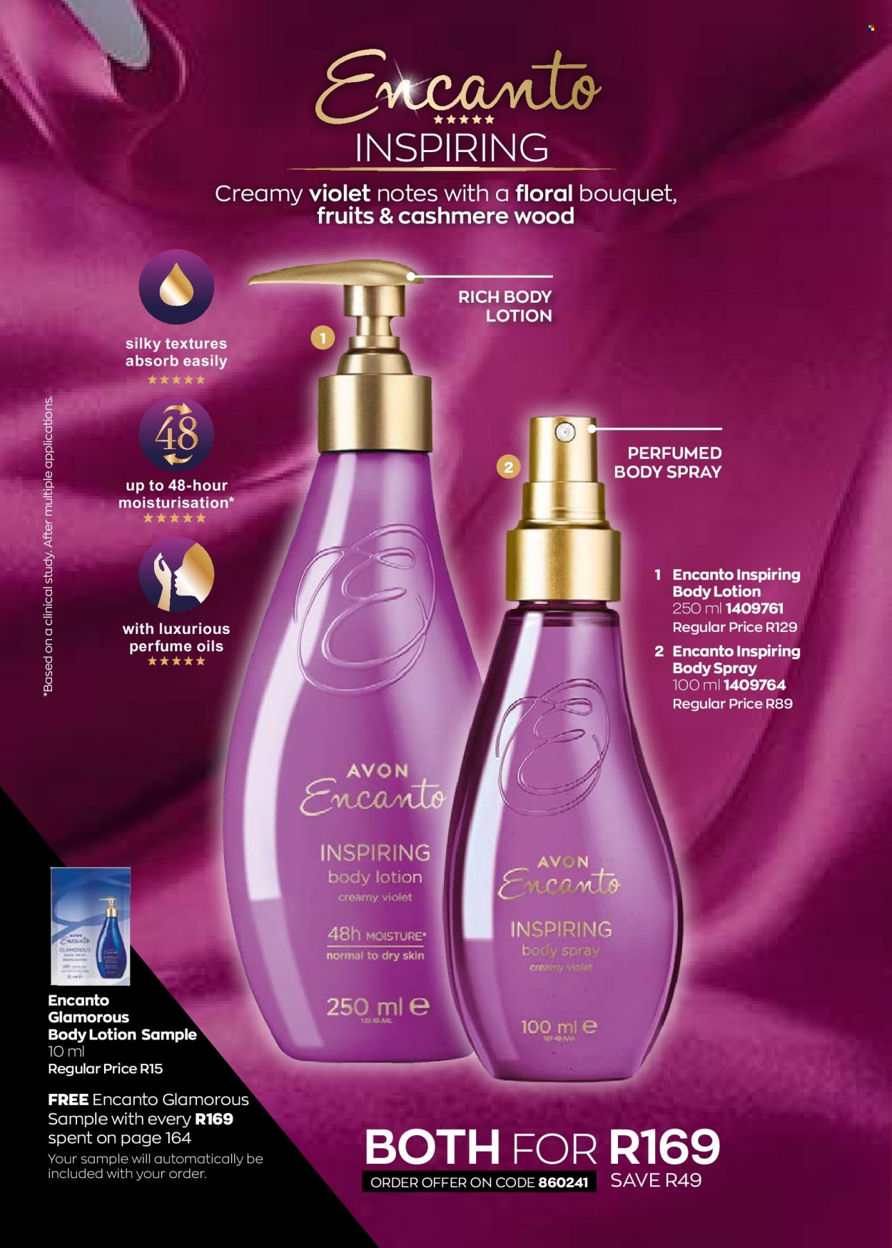 thumbnail - Avon catalogue  - 01/03/2023 - 31/03/2023 - Sales products - Avon, body lotion, body spray, eau de parfum. Page 164.