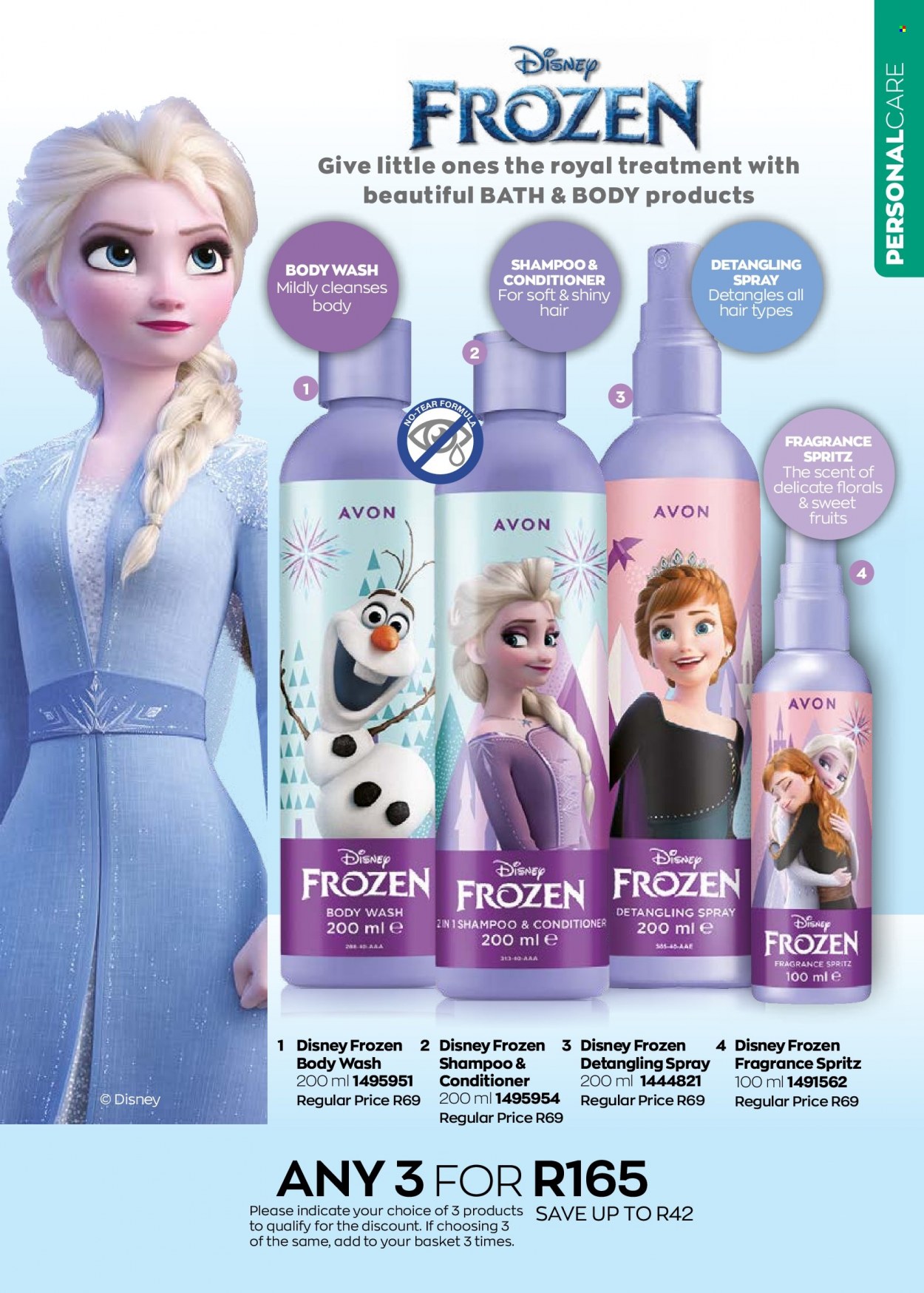 thumbnail - Avon catalogue  - 01/03/2023 - 31/03/2023 - Sales products - Disney, body wash, shampoo, Avon, conditioner, fragrance. Page 169.