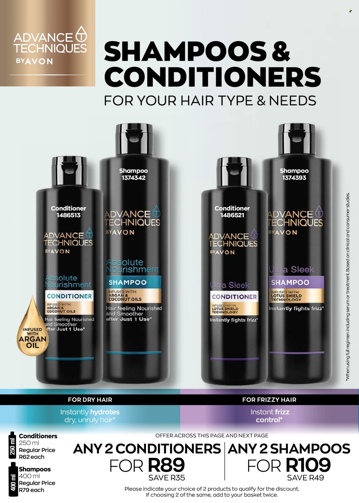 thumbnail - Avon catalogue  - 01/03/2023 - 31/03/2023 - Sales products - shampoo, serum, conditioner, Absolute, Lotus. Page 174.
