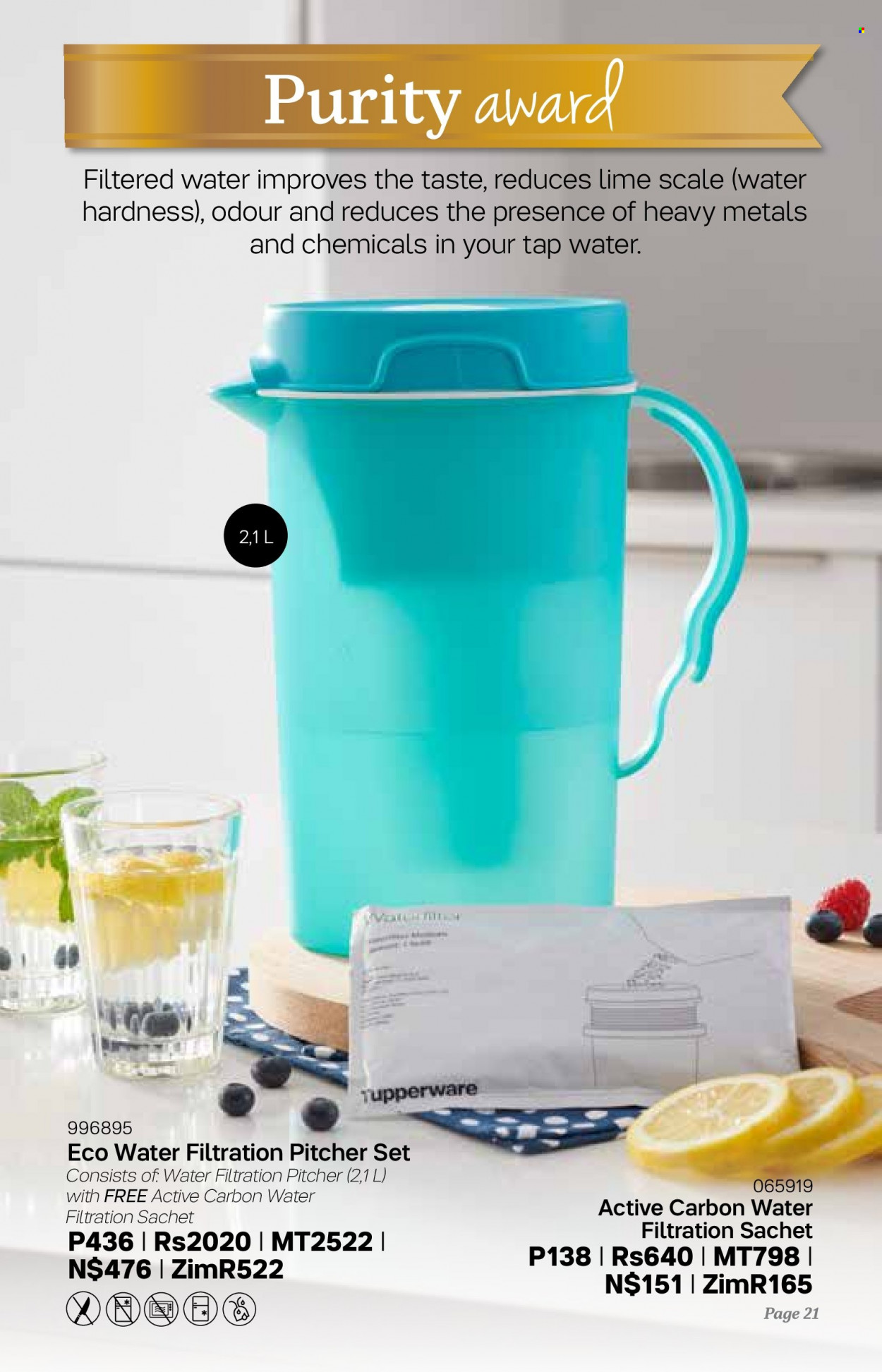 thumbnail - Tupperware catalogue  - 08/03/2023 - 04/04/2023 - Sales products - pitcher, scale. Page 21.