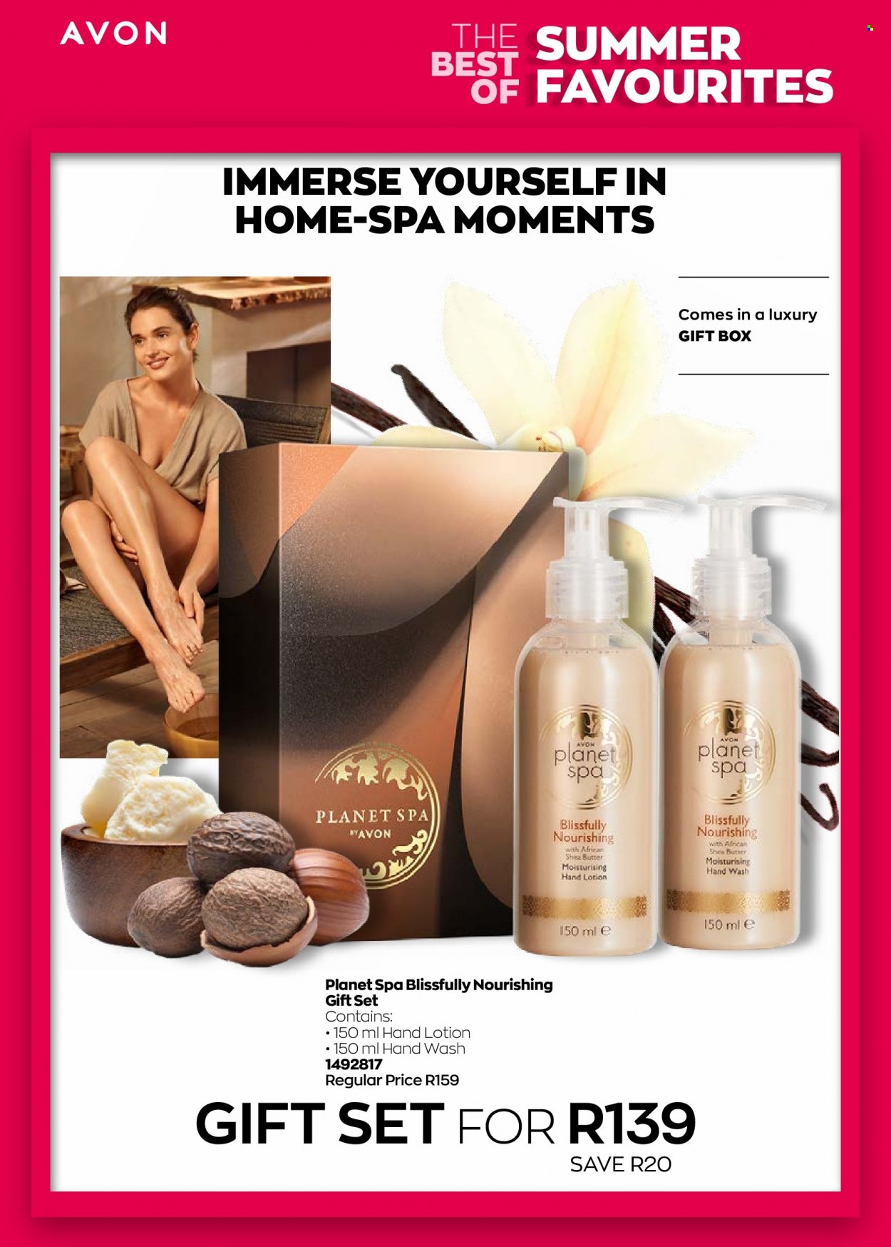 thumbnail - Avon catalogue  - 24/03/2023 - 31/03/2023 - Sales products - Planet Spa, Avon, hand wash, body lotion, shea butter, gift set. Page 26.