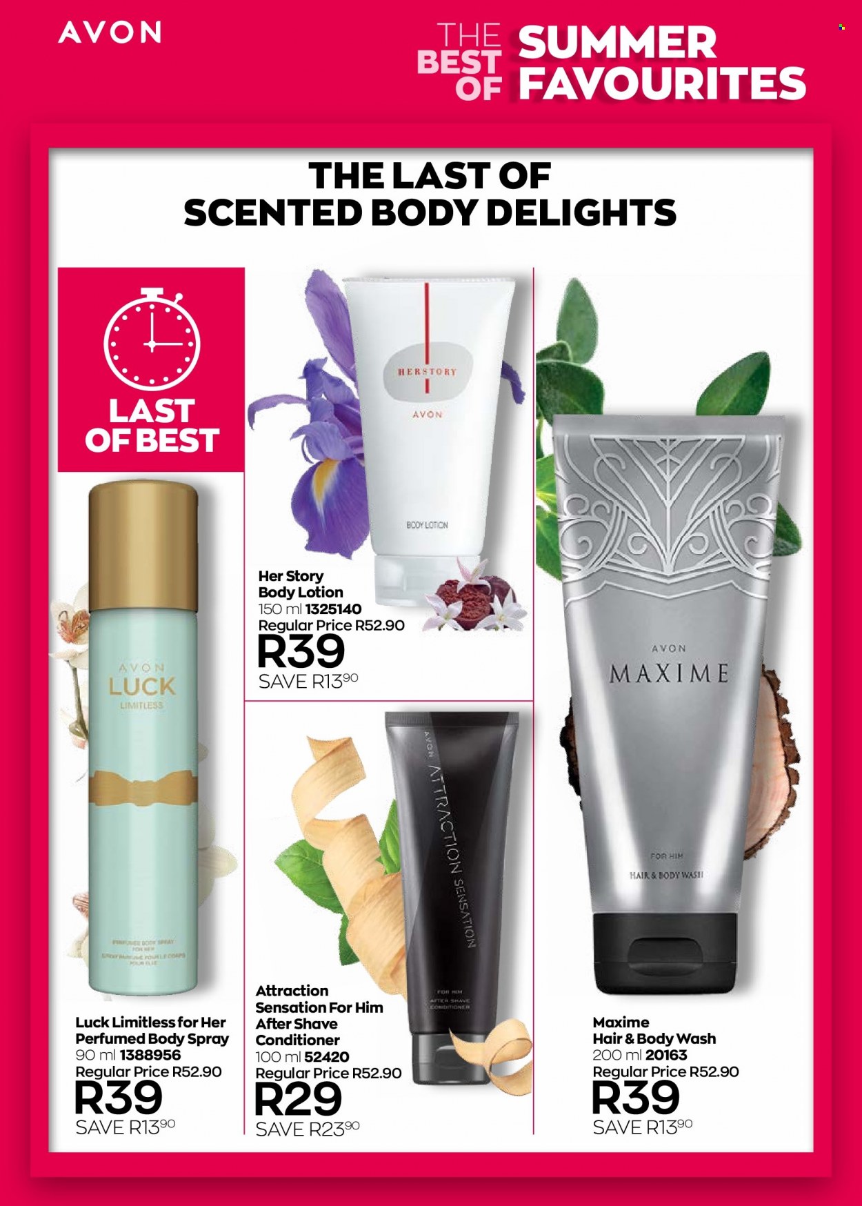 thumbnail - Avon catalogue  - 24/03/2023 - 31/03/2023 - Sales products - body wash, hair & body wash, Avon, conditioner, body lotion, body spray, after shave. Page 36.
