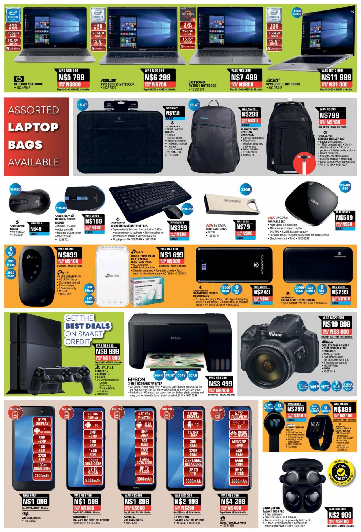 thumbnail - HomeCorp catalogue  - 08/06/2023 - 12/06/2023 - Sales products - Acer, Asus, Lenovo, Hewlett Packard, Samsung, Epson, Huawei, Volkano. Page 6.