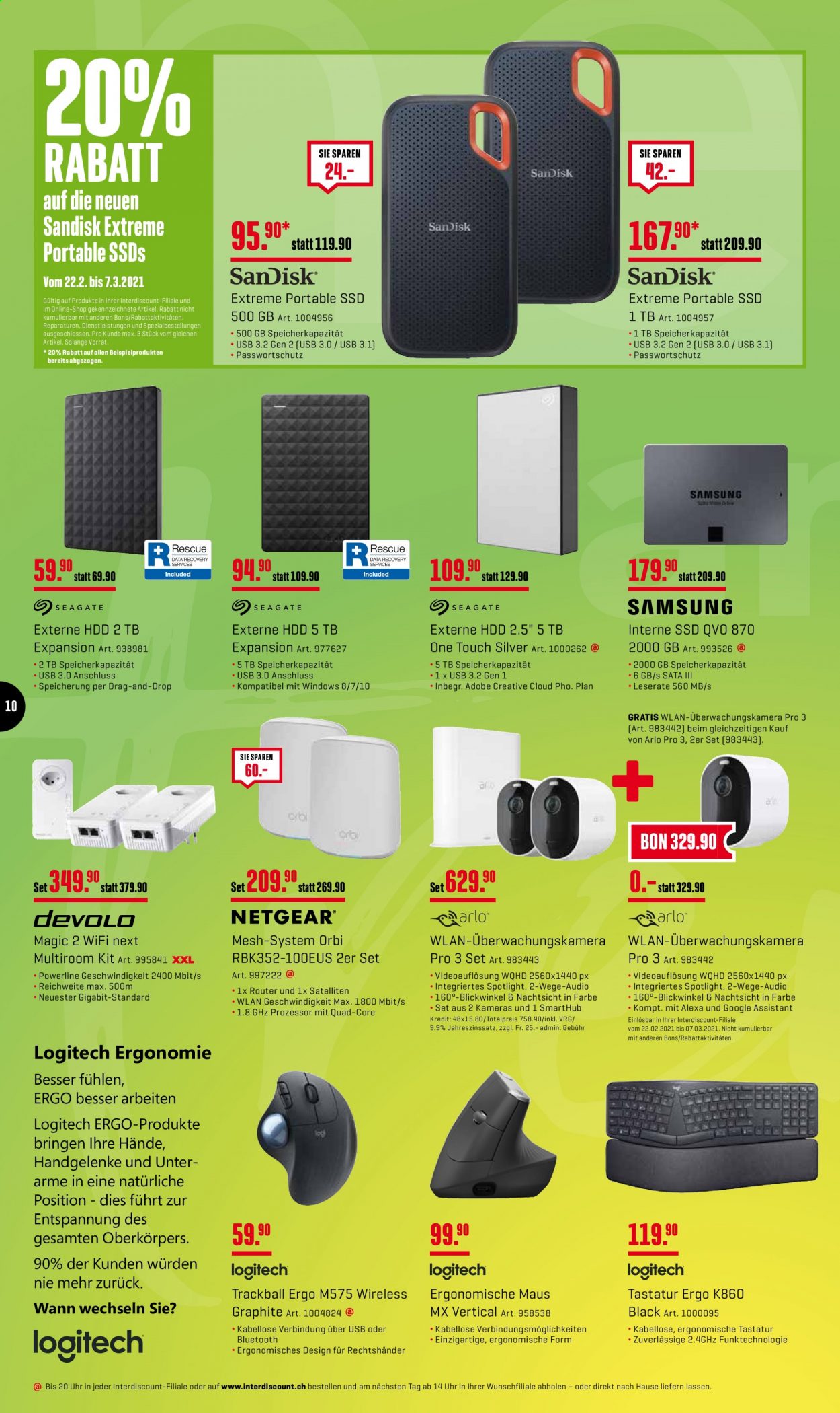 Volantino Interdiscount - 22.2.2021 - 7.3.2021. Pagina 10
