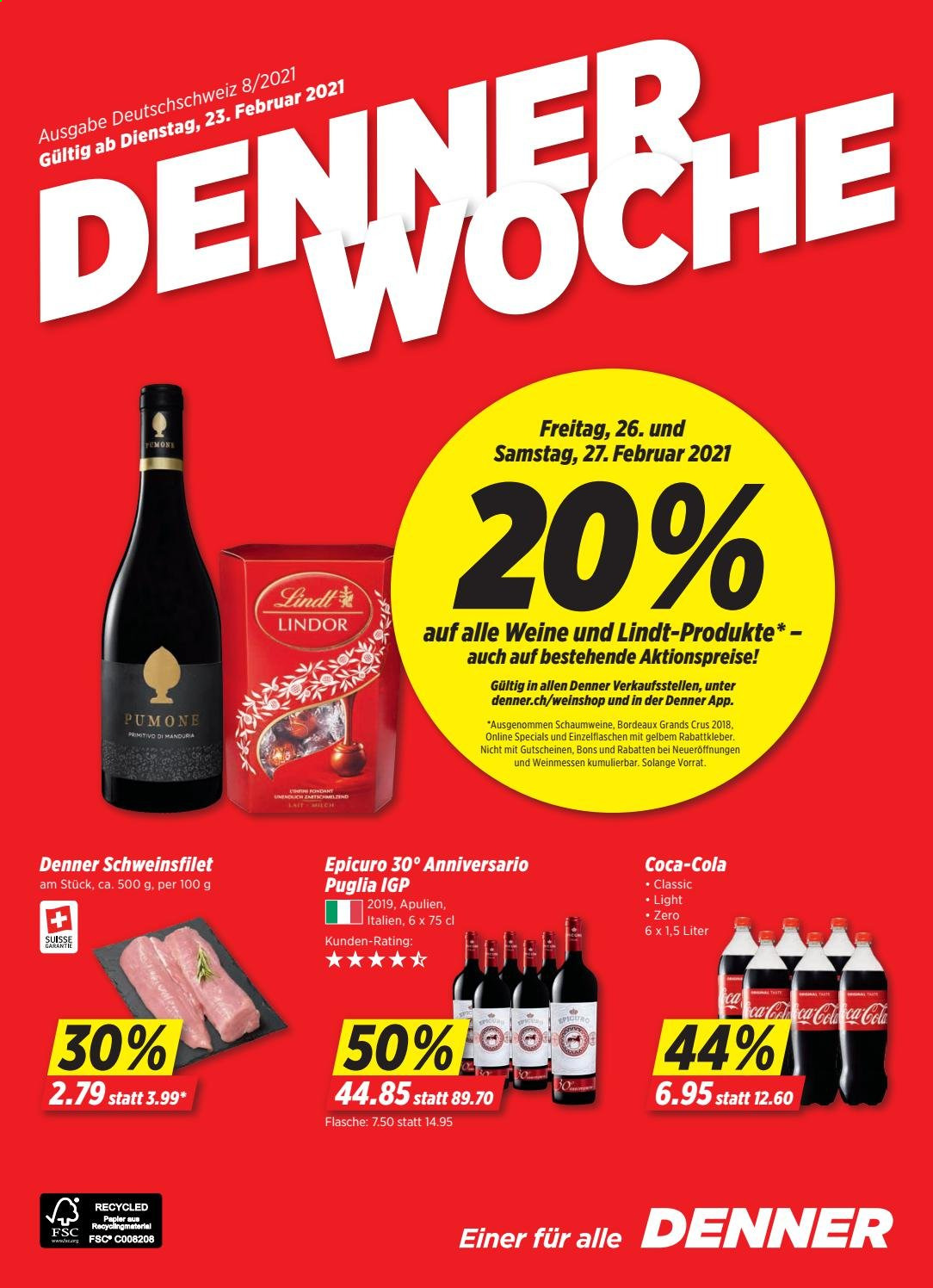 Catalogue Denner - 23.2.2021 - 1.3.2021. Page 1