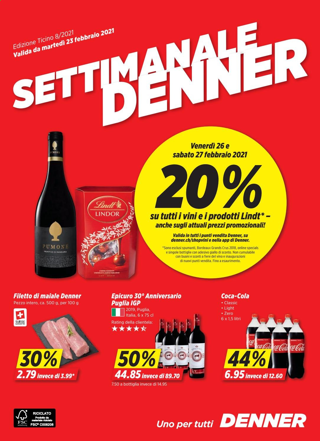 Volantino Denner - 23.2.2021 - 1.3.2021. Pagina 1