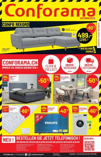 Volantino Conforama - 23.2.2021 - 8.3.2021.