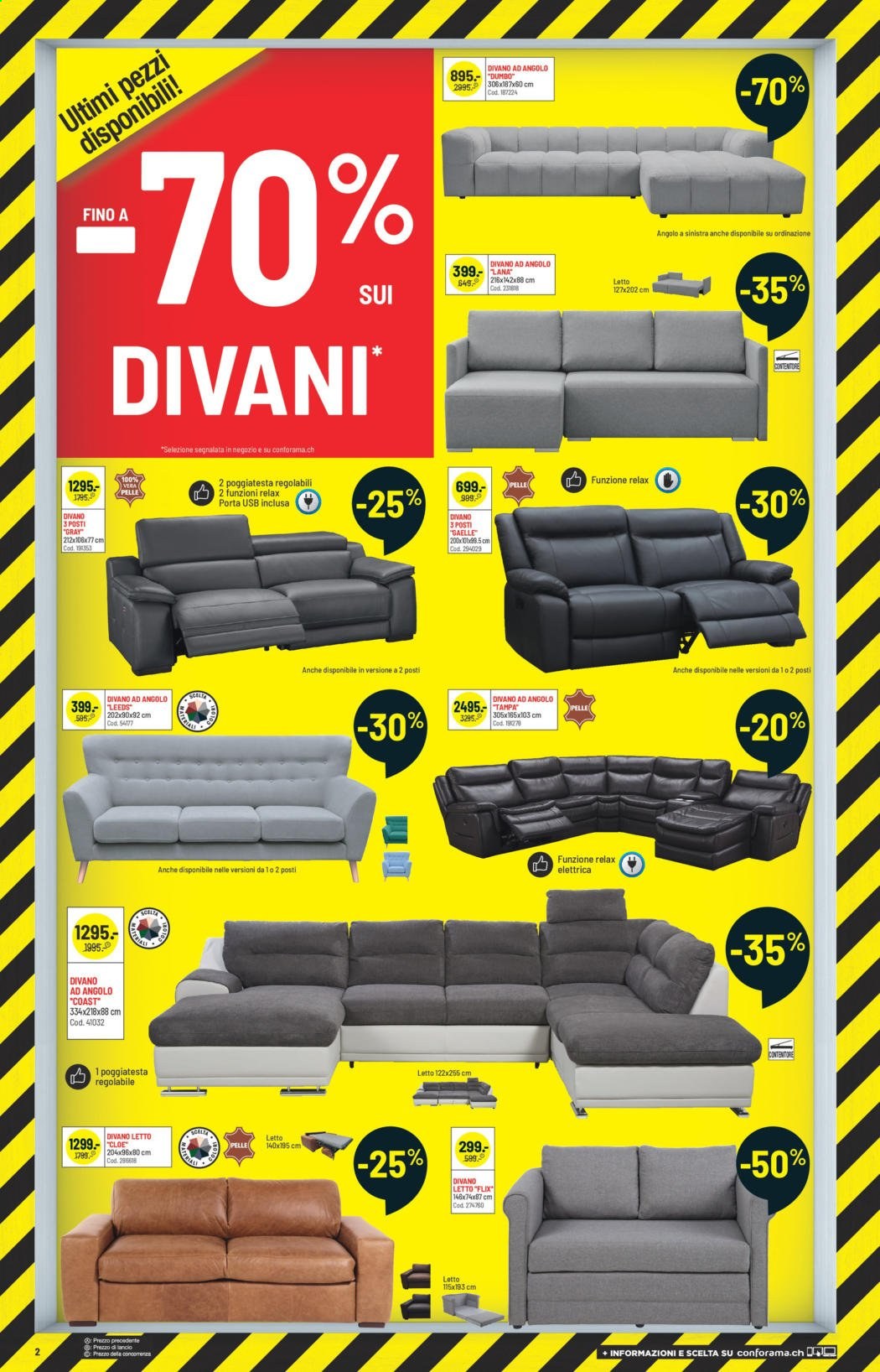 Volantino Conforama - 23.2.2021 - 8.3.2021. Pagina 2