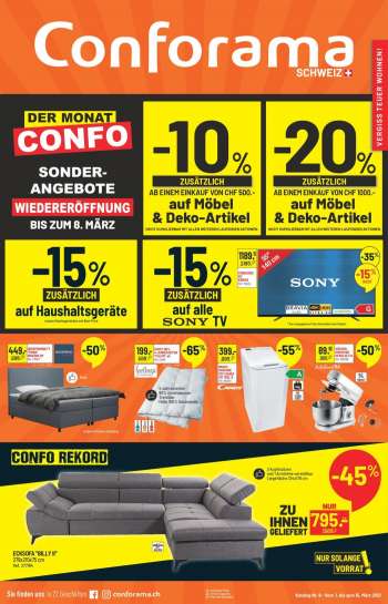 Catalogue Conforama - 1.3.2021 - 15.3.2021.