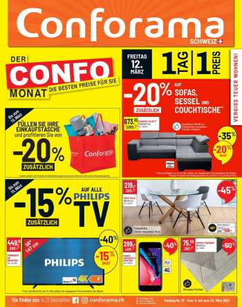 Volantino Conforama - 9.3.2021 - 22.3.2021.