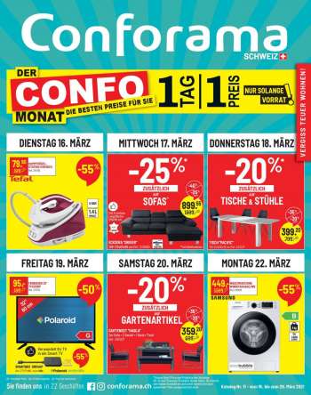 Volantino Conforama - 16.3.2021 - 29.3.2021.