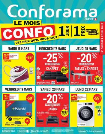 Volantino Conforama - 16.3.2021 - 29.3.2021.