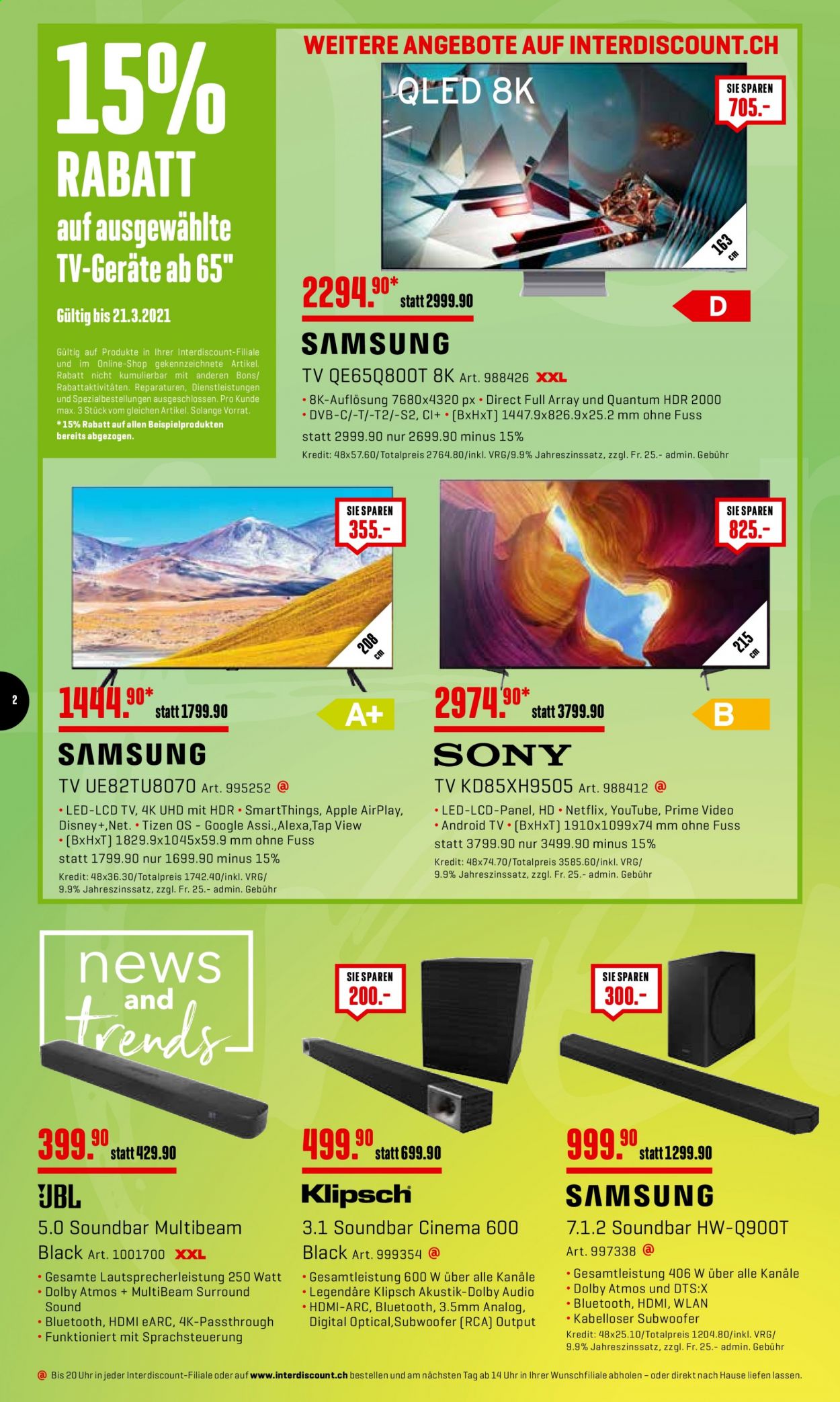 Catalogue Interdiscount - 15.3.2021 - 21.3.2021. Page 2