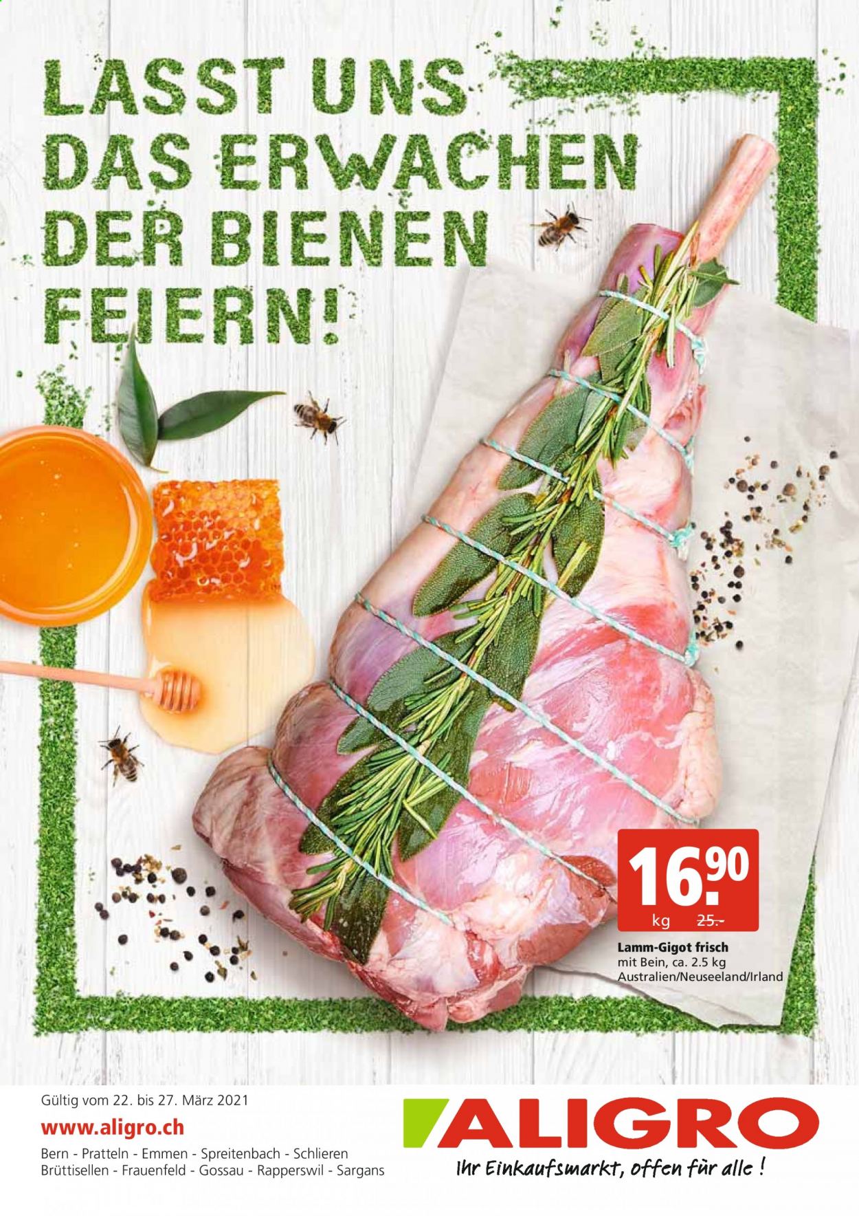 Volantino ALIGRO - 22.3.2021 - 27.3.2021. Pagina 1