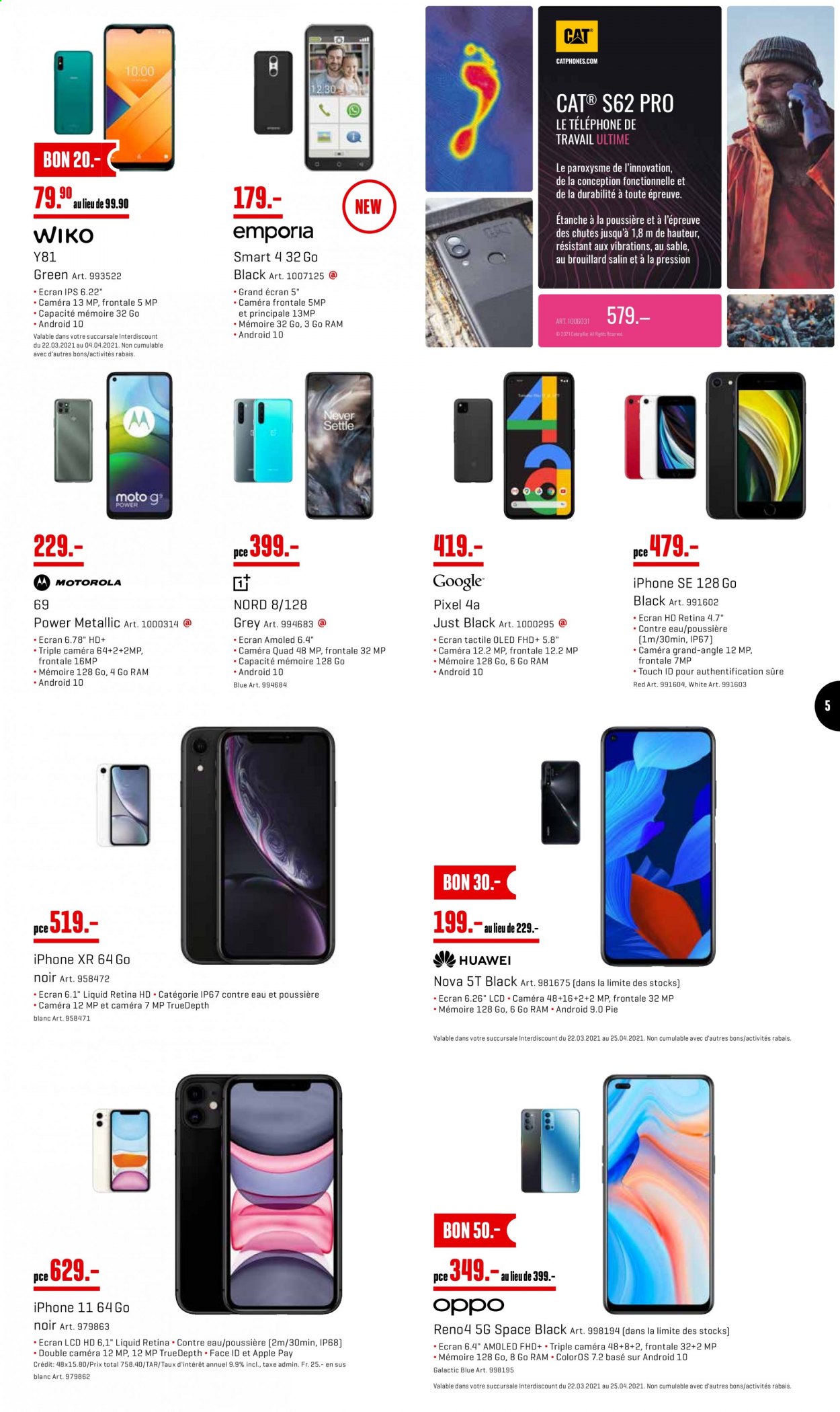 Catalogue Interdiscount - 22.3.2021 - 4.4.2021. Page 5