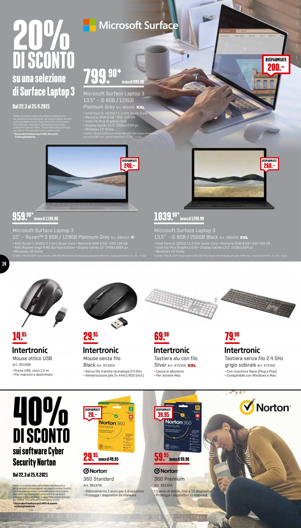 Catalogue Interdiscount - 22.3.2021 - 4.4.2021. Page 14