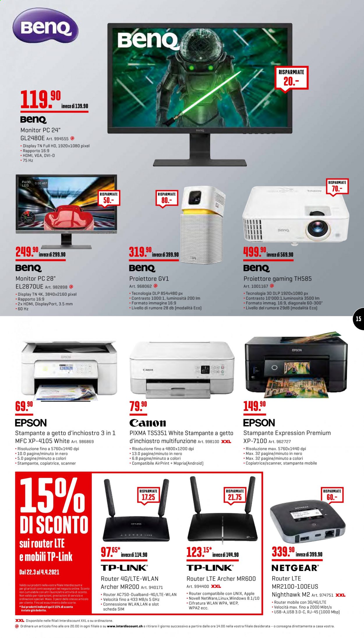 Catalogue Interdiscount - 22.3.2021 - 4.4.2021. Page 15
