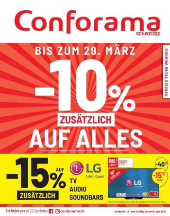 Catalogue Conforama - 23.3.2021 - 5.4.2021.