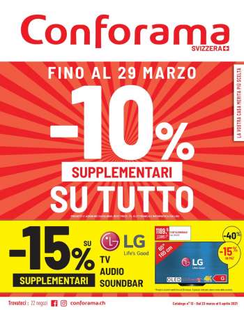 Catalogue Conforama - 23.3.2021 - 5.4.2021.