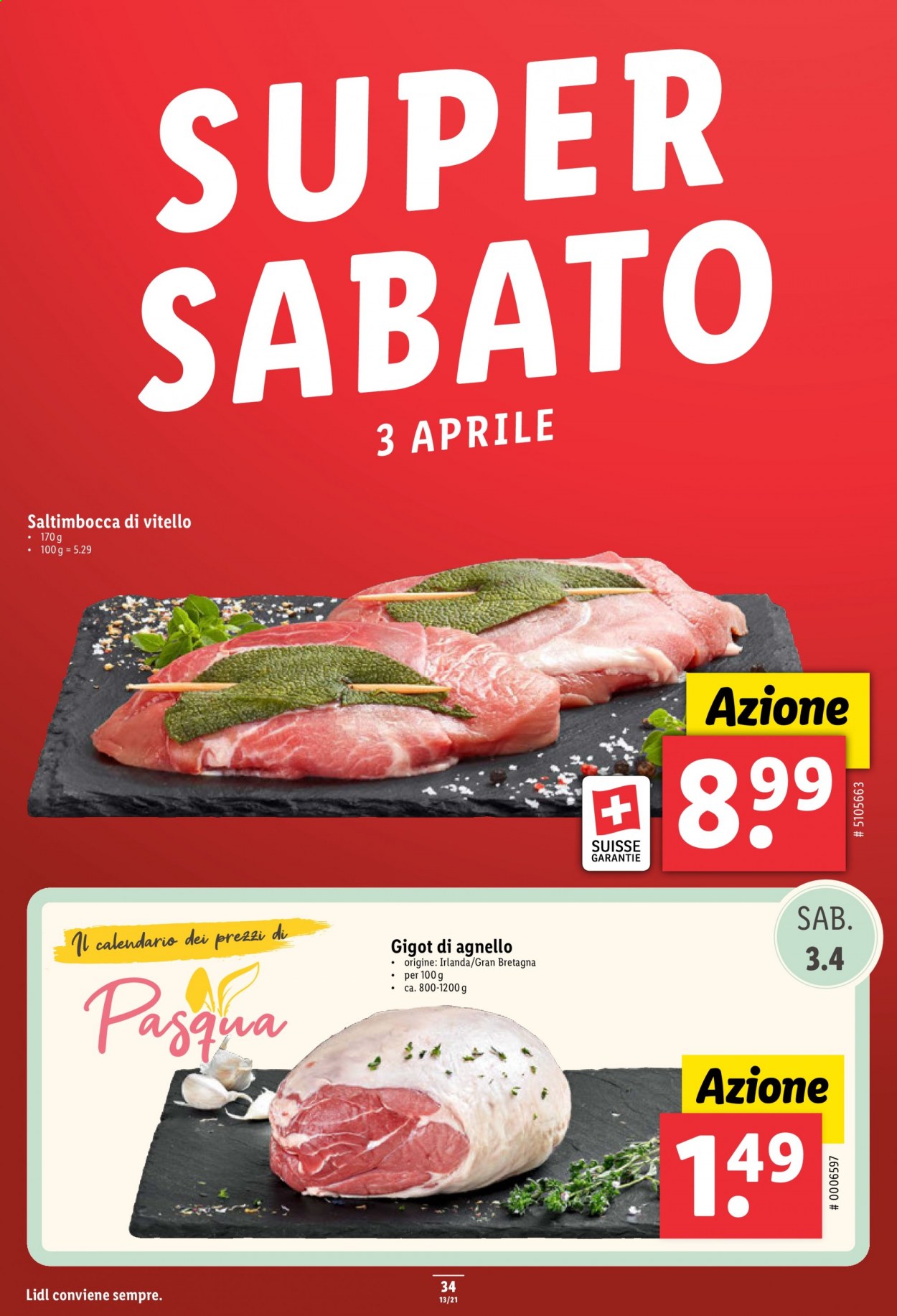 Volantino Lidl - 31.3.2021 - 7.4.2021. Pagina 34