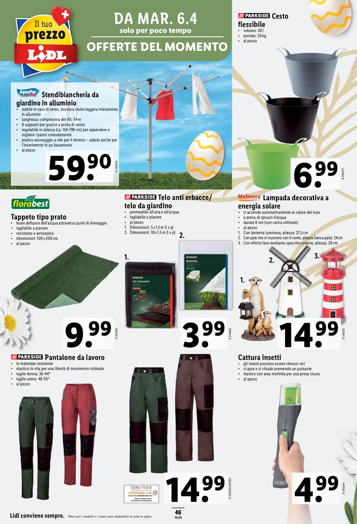 Volantino Lidl - 31.3.2021 - 7.4.2021. Pagina 46