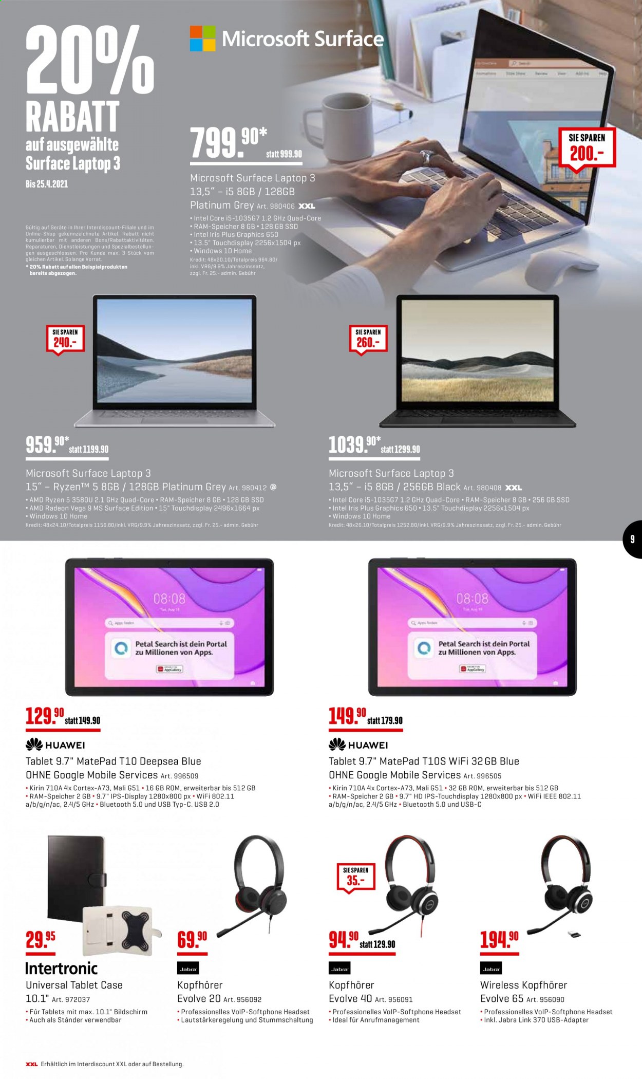 Catalogue Interdiscount - 29.3.2021 - 4.4.2021. Page 9