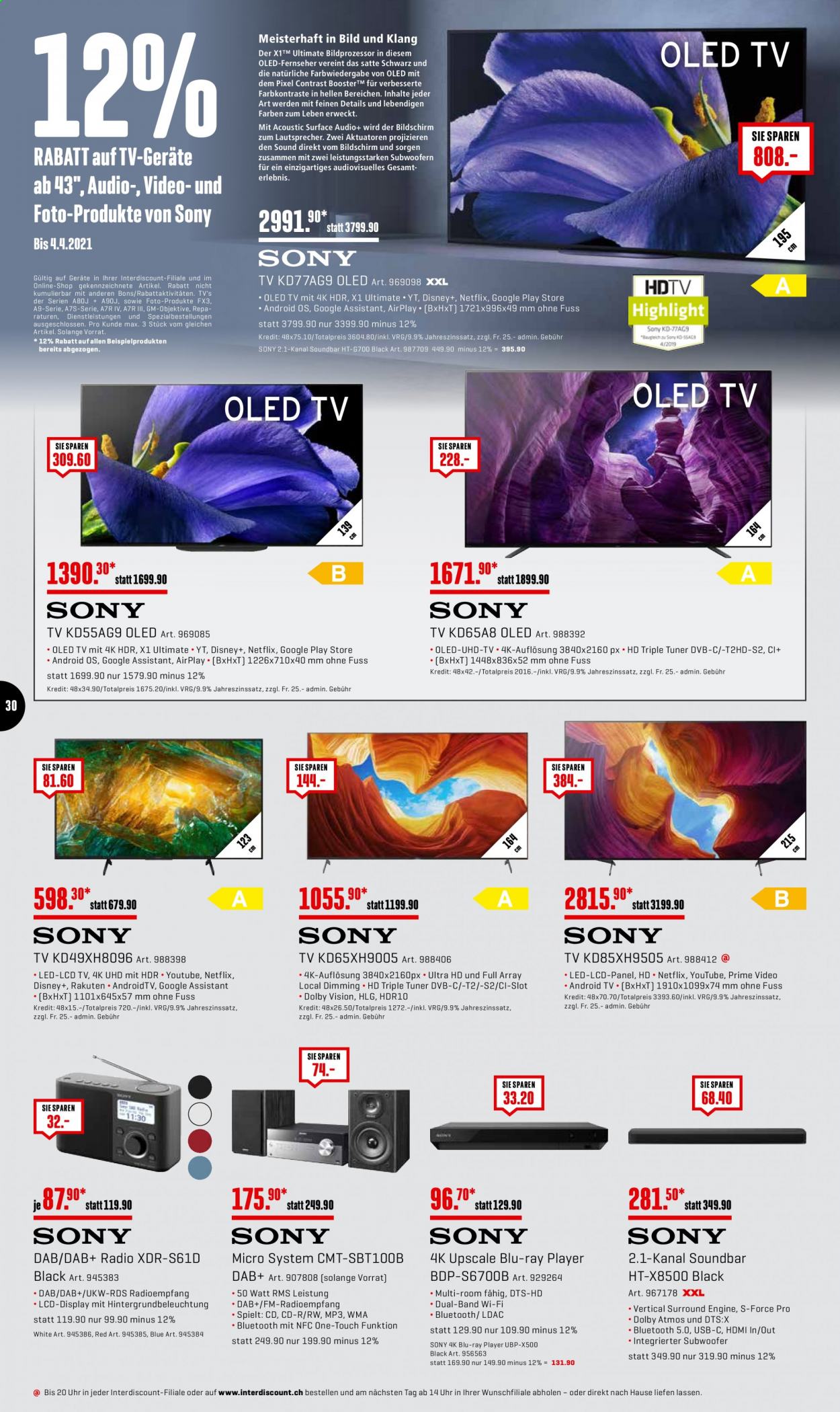 Catalogue Interdiscount - 29.3.2021 - 4.4.2021. Page 30
