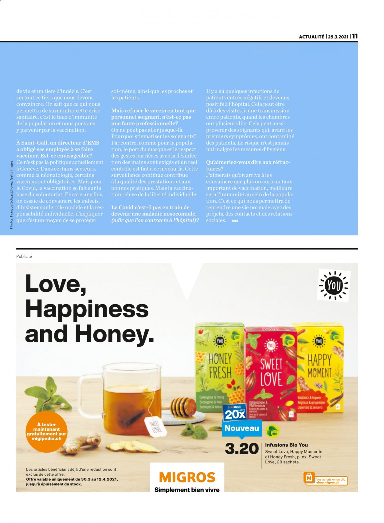 Volantino Migros - 30.3.2021 - 5.4.2021. Pagina 11