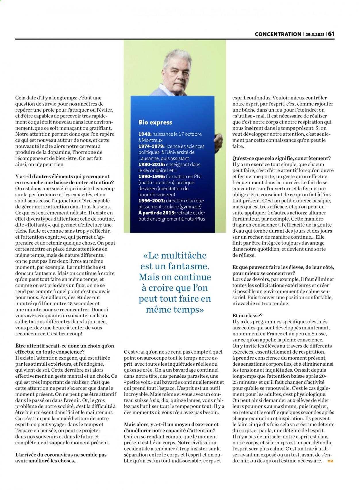 Volantino Migros - 30.3.2021 - 5.4.2021. Pagina 61